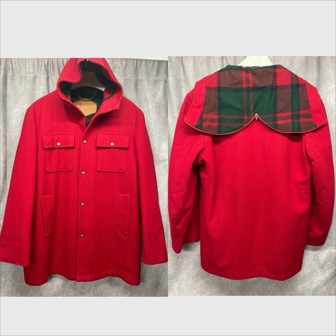 Other VINTAGE WOOLRICH RED WOOL MOUNTAIN PARKA SPLIT ZIP HOOD UNIS Size US L / EU 52-54 / 3 - 1 Thumbnail