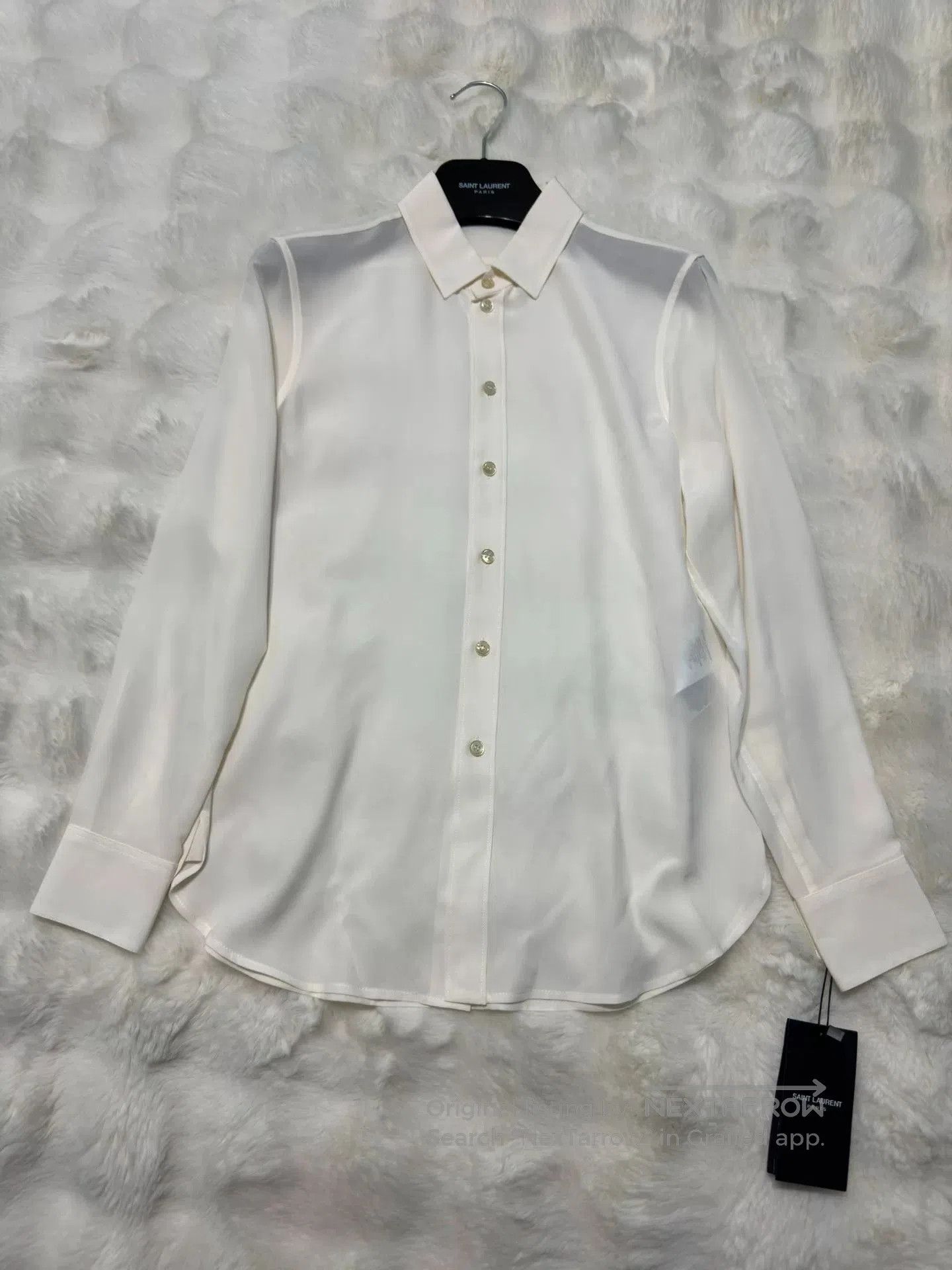 Saint Laurent Paris Saint Laurent Runway Silk Shirt. Size XS / US 0-2 / IT 36-38 - 1 Thumbnail