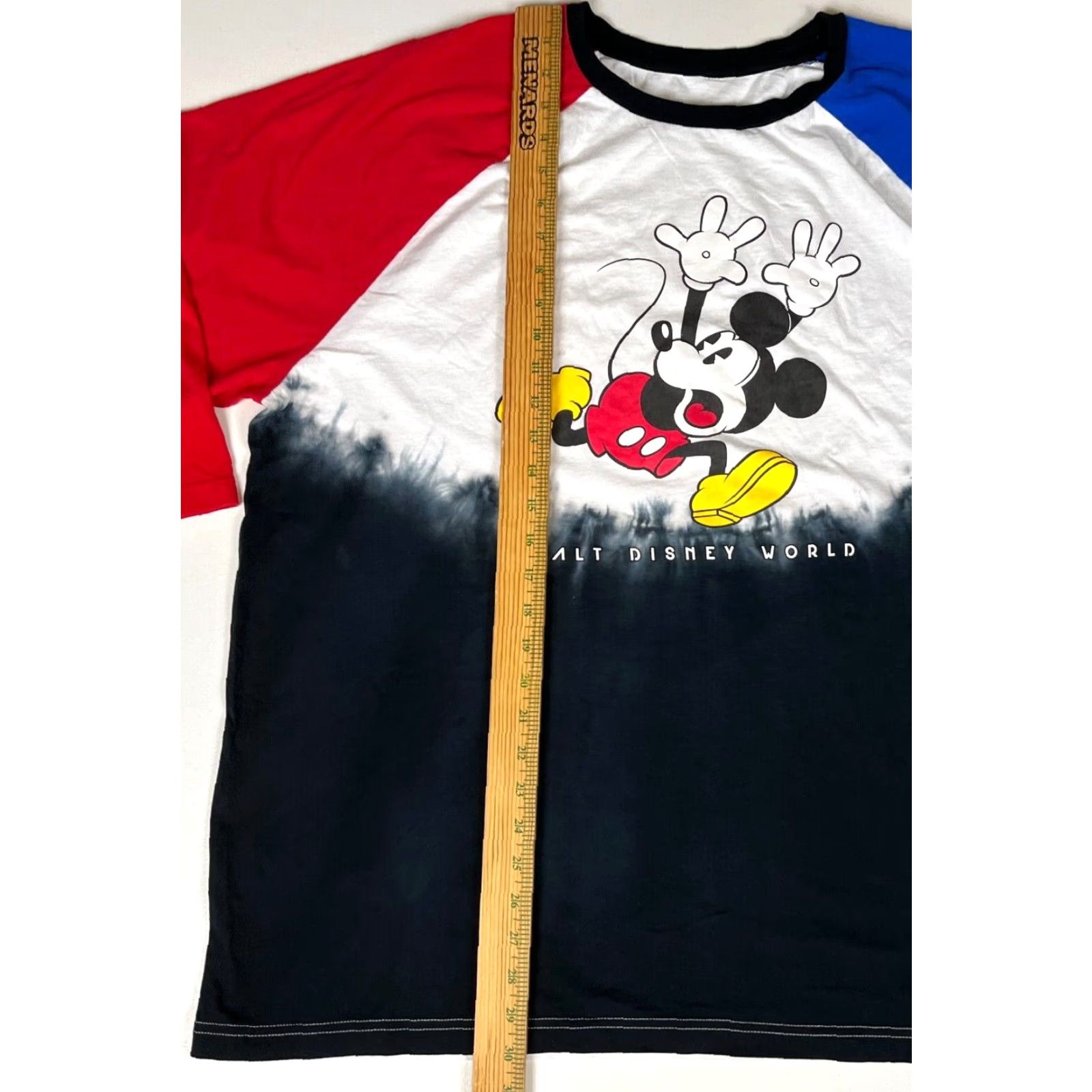 Disney Disney Parks Mens Baseball Tee Mickey Mouse Walt Disney World Colorblock 2XL Multicolor Crew Neck 3/4 Sleeve Shirt T-Shirt Shirt Mens Size US XXL / EU 58 / 5 - 5 Thumbnail