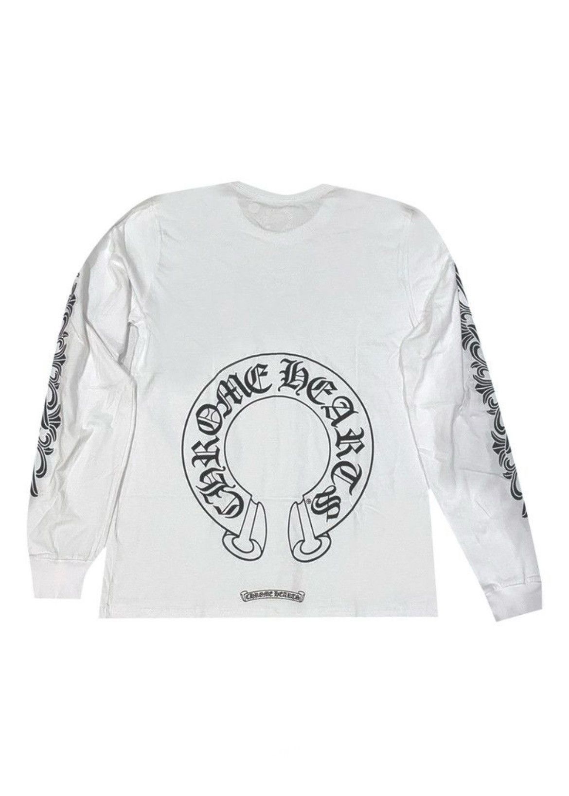 Chrome Hearts Floral Horseshoe L/S T-shirt White