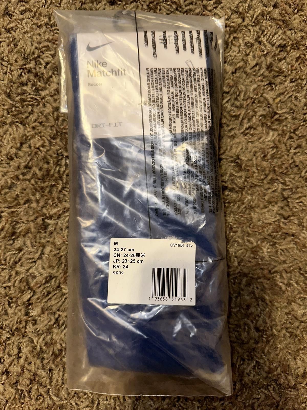 Nike Nike Matchfit Knee High Blue Team Socks Size ONE SIZE - 6 Thumbnail