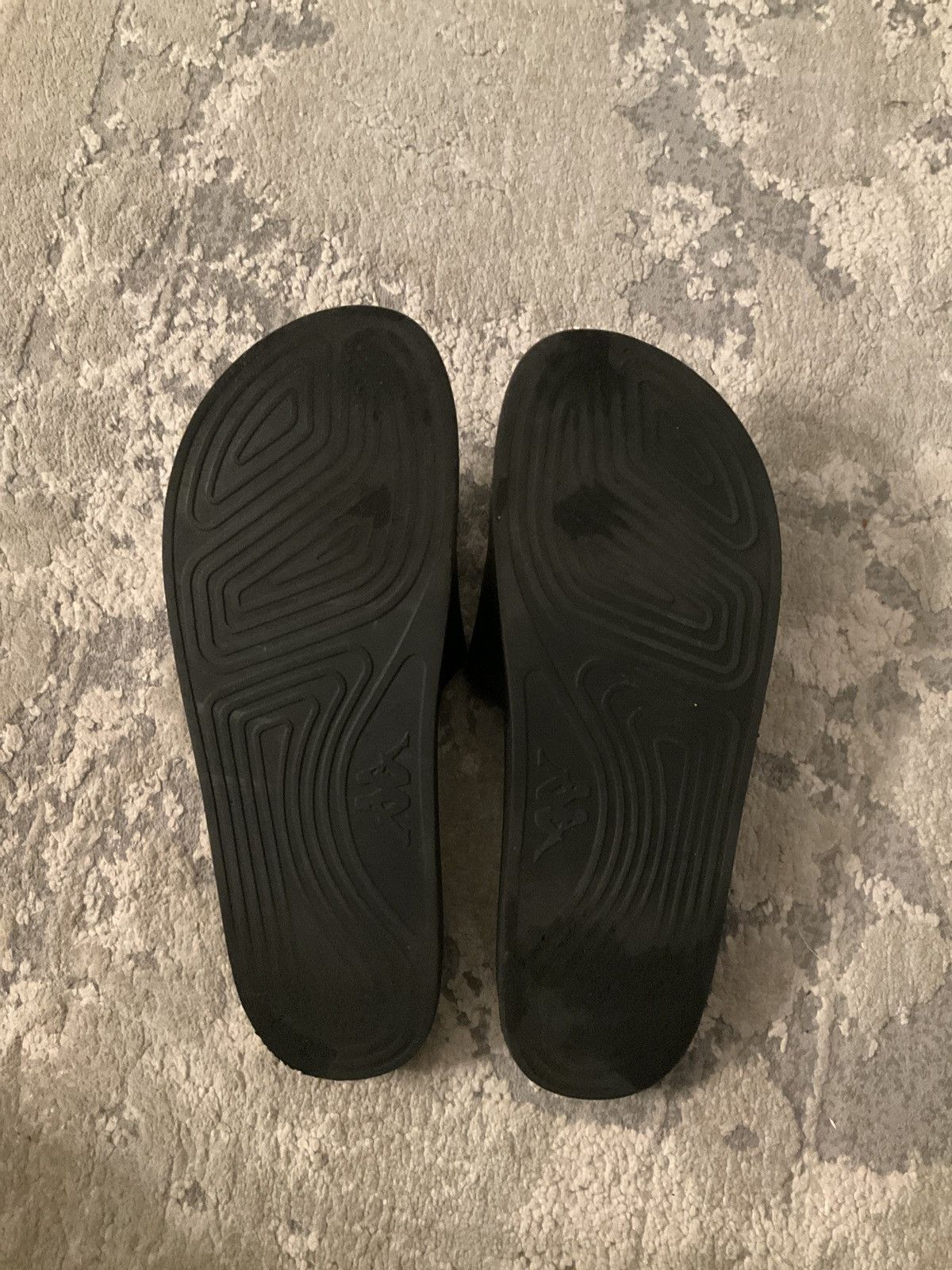 Designer × Kappa Black Kappa slides with white logo Size US 11 / EU 44 - 5 Thumbnail