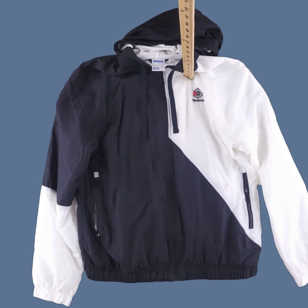 Reebok Reebok Jacket Mens M White Black Classic Track Windbreaker Retro Y2k Hoodie Size US M / EU 48-50 / 2 - 1 Thumbnail