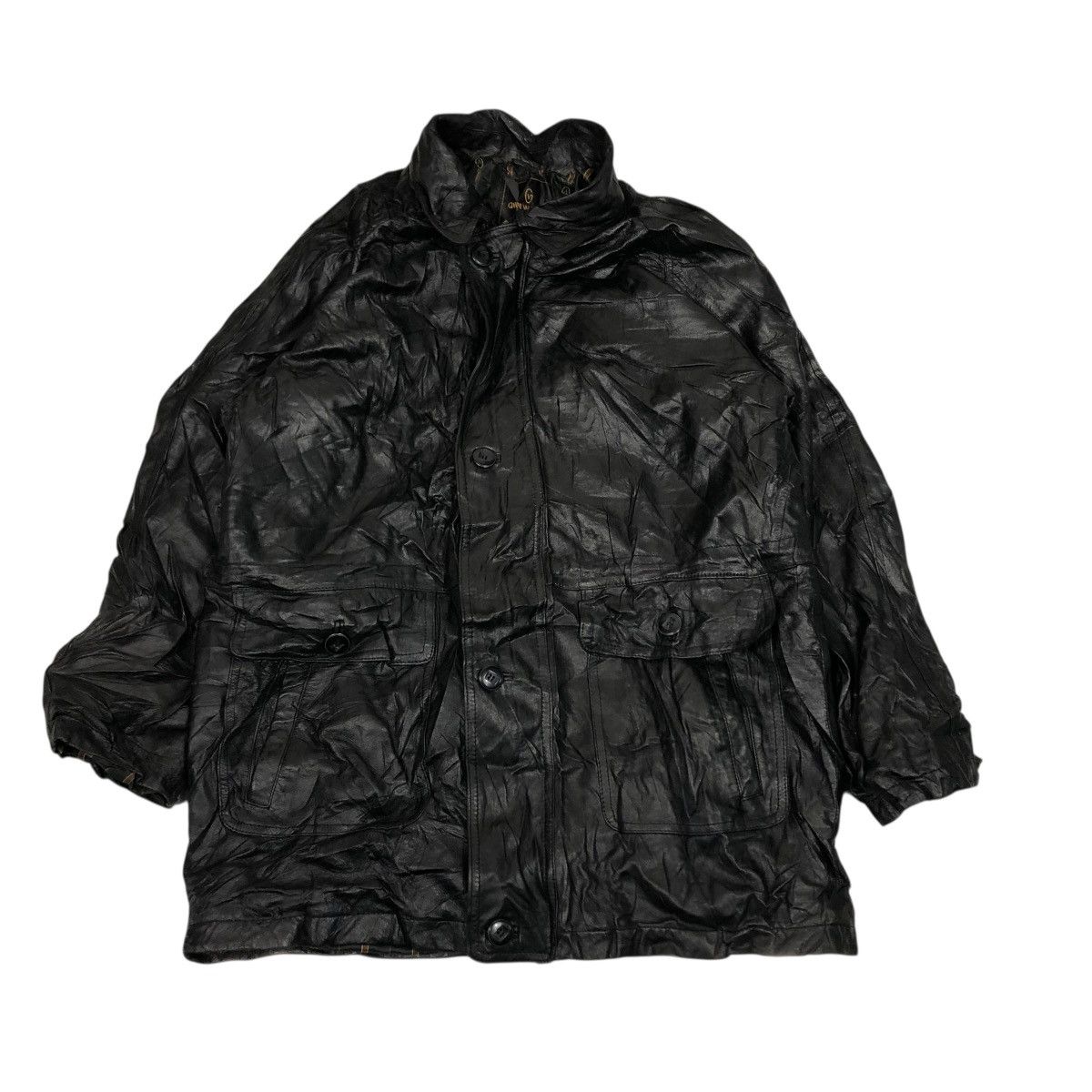 Japanese Brand 🔥VINTAGE GENUINE LEATHER JACKET GIANNI VALENTINO BLANKET Size US L / EU 52-54 / 3 - 1 Thumbnail