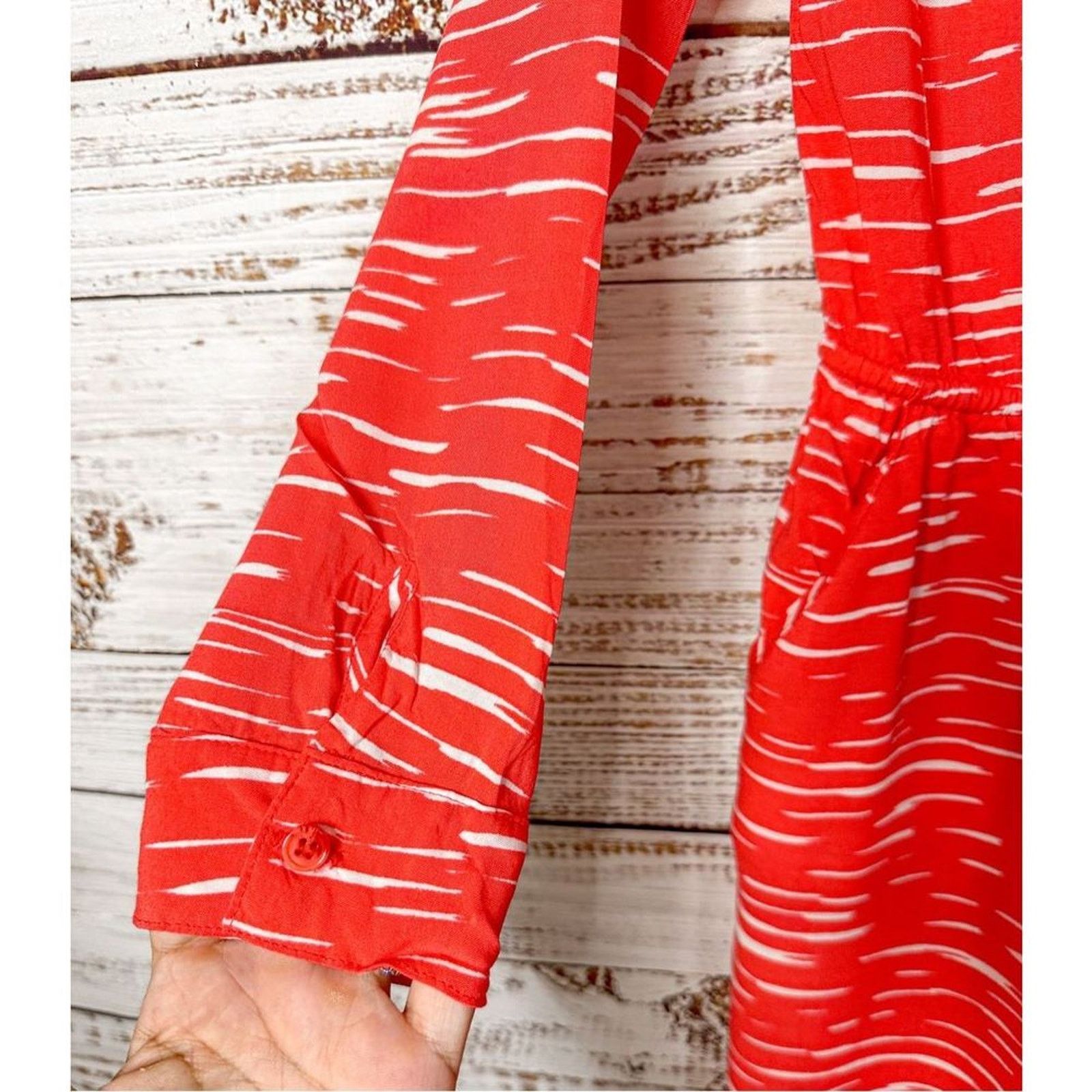 Splendid Splendid Button Front Mini Dress Red White Size Small Size S / US 4 / IT 40 - 4 Thumbnail