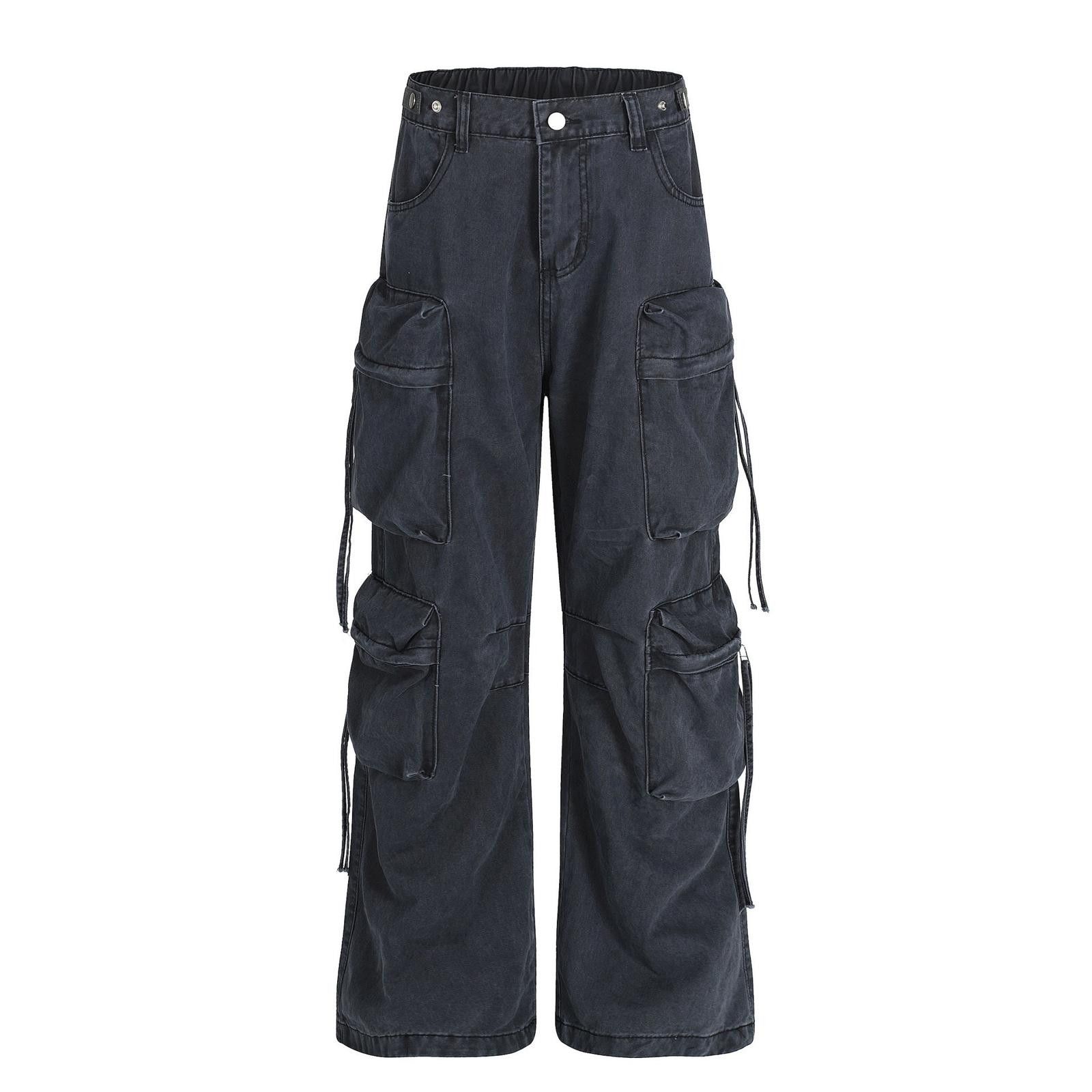 Japanese Brand Multi-Pocket Tapered Cargo Pants Size US 30 / EU 46 - 3 Thumbnail