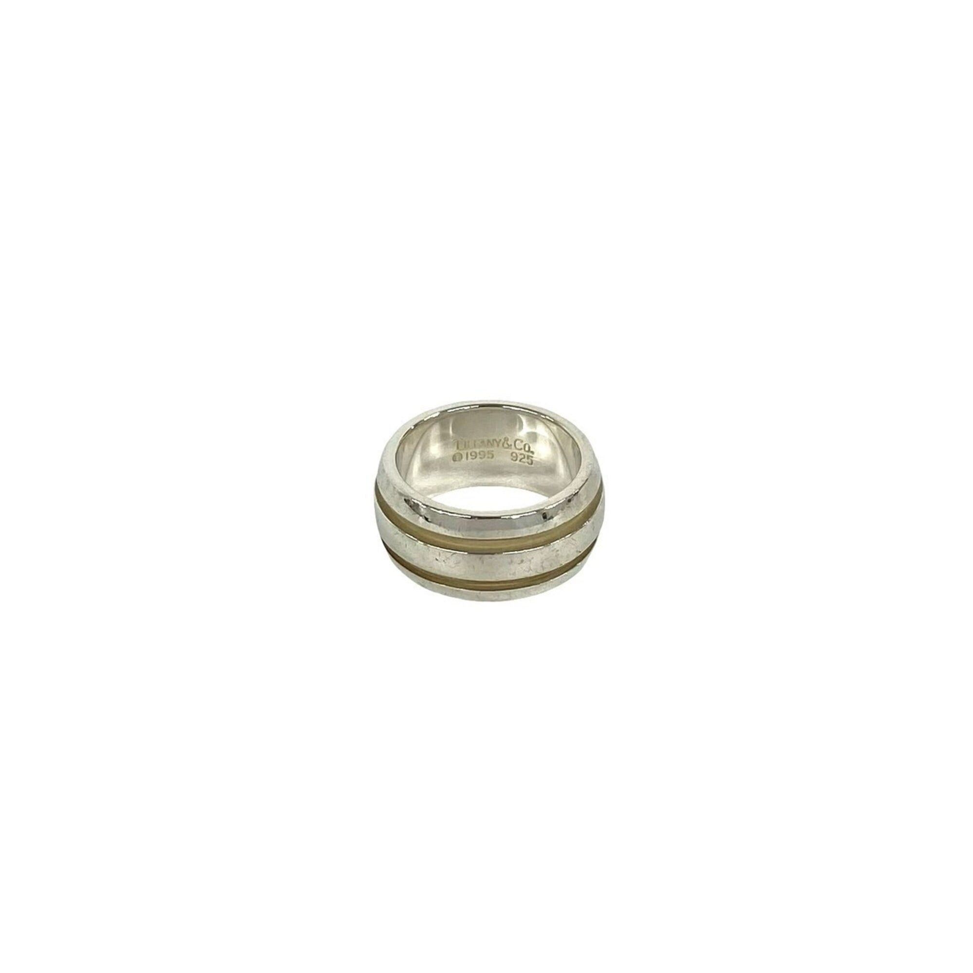 Tiffany & Co. TIFFANY&Co. Tiffany Grooved Double Line Ring, Sterling Silver 925, Item Number 095988 Size ONE SIZE - 1 Thumbnail