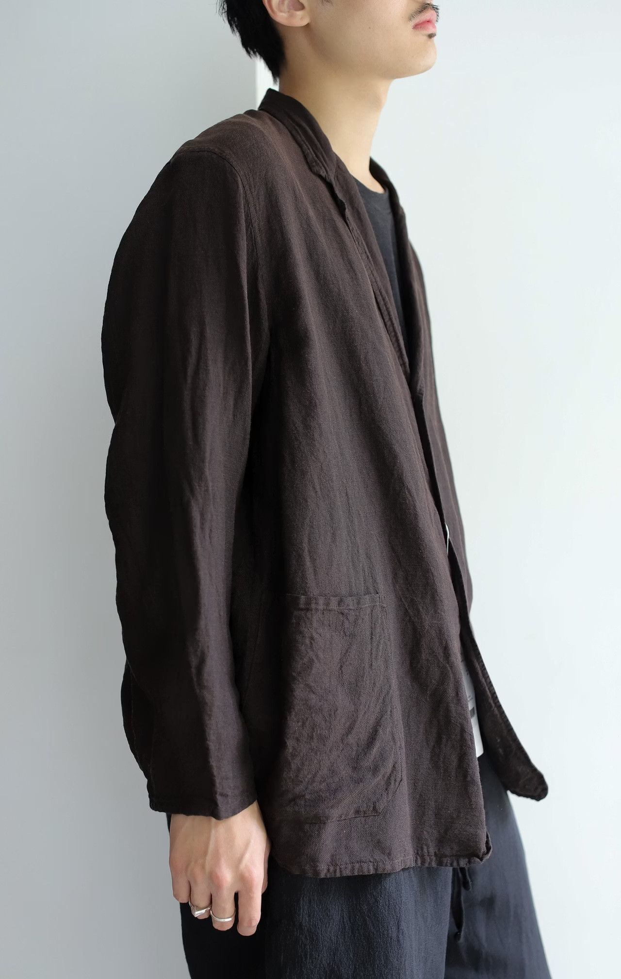 Comoli 26SS Silk Cotton Jacket, NWT, Brown, Size 3, D01-01022 Size US L / EU 52-54 / 3 - 10 Thumbnail
