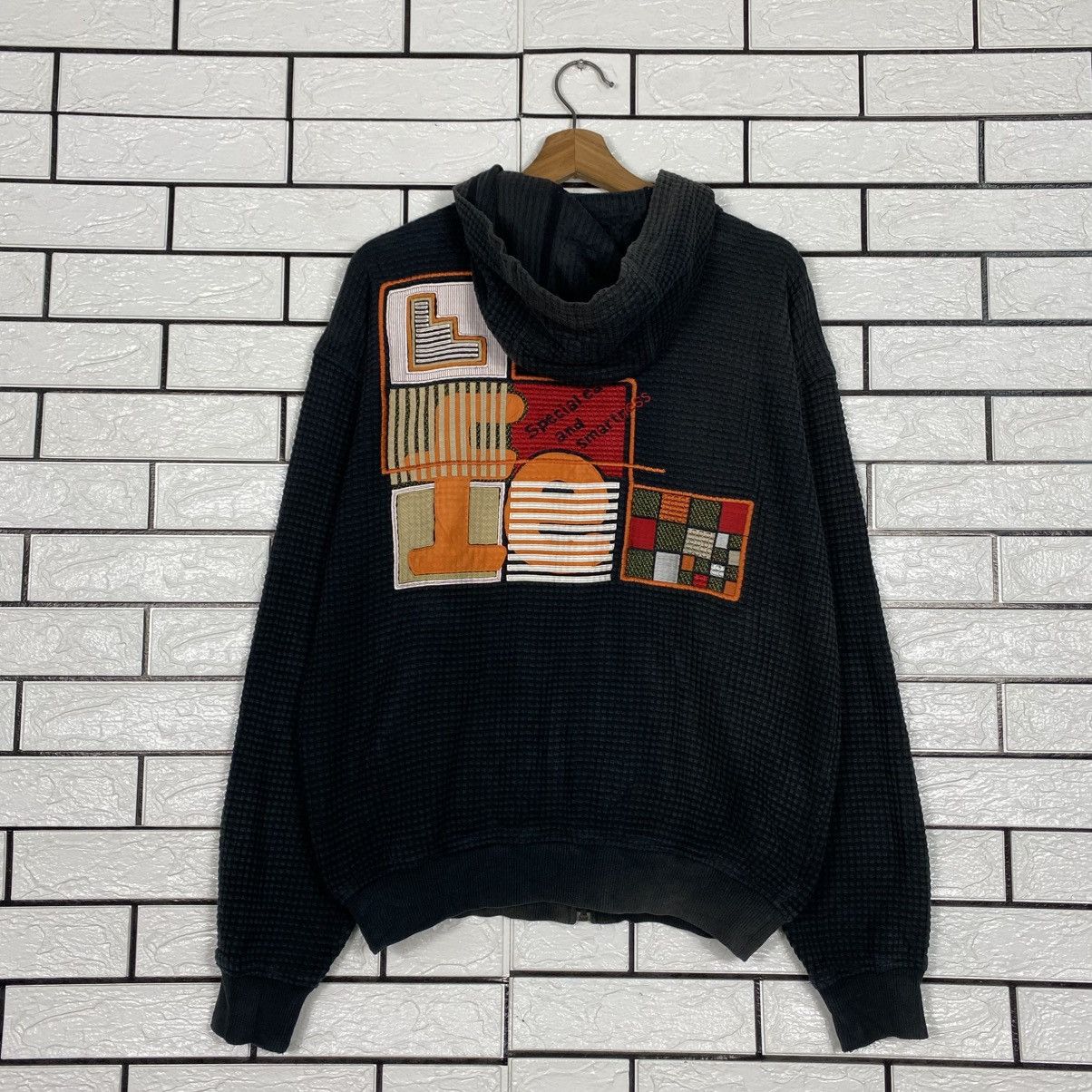 Japanese Brand 📌Vintage Sweater Santa Fe Patchwork Design Indigo Size US M / EU 48-50 / 2 - 9 Thumbnail