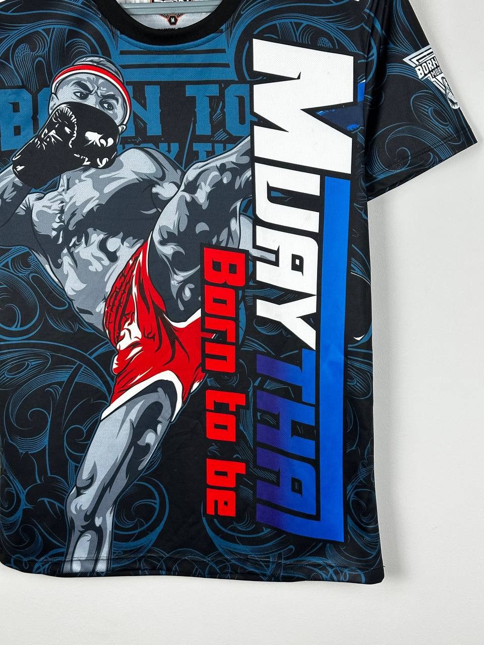 Vintage Muai Thai Born Training Sport Rush Guard T Shirt Size US M / EU 48-50 / 2 - 4 Thumbnail