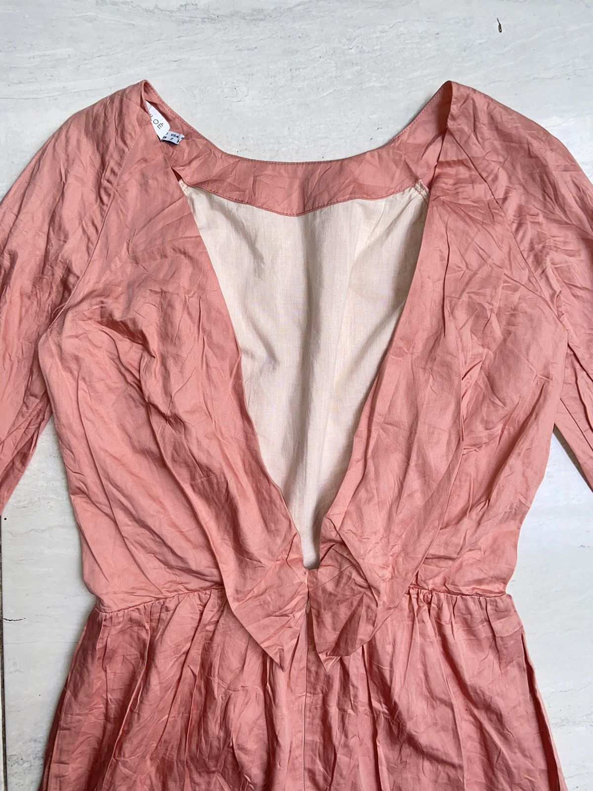 See by Chloe See By Chloe Pink Midi Dress Size XS / US 0-2 / IT 36-38 - 7 Thumbnail
