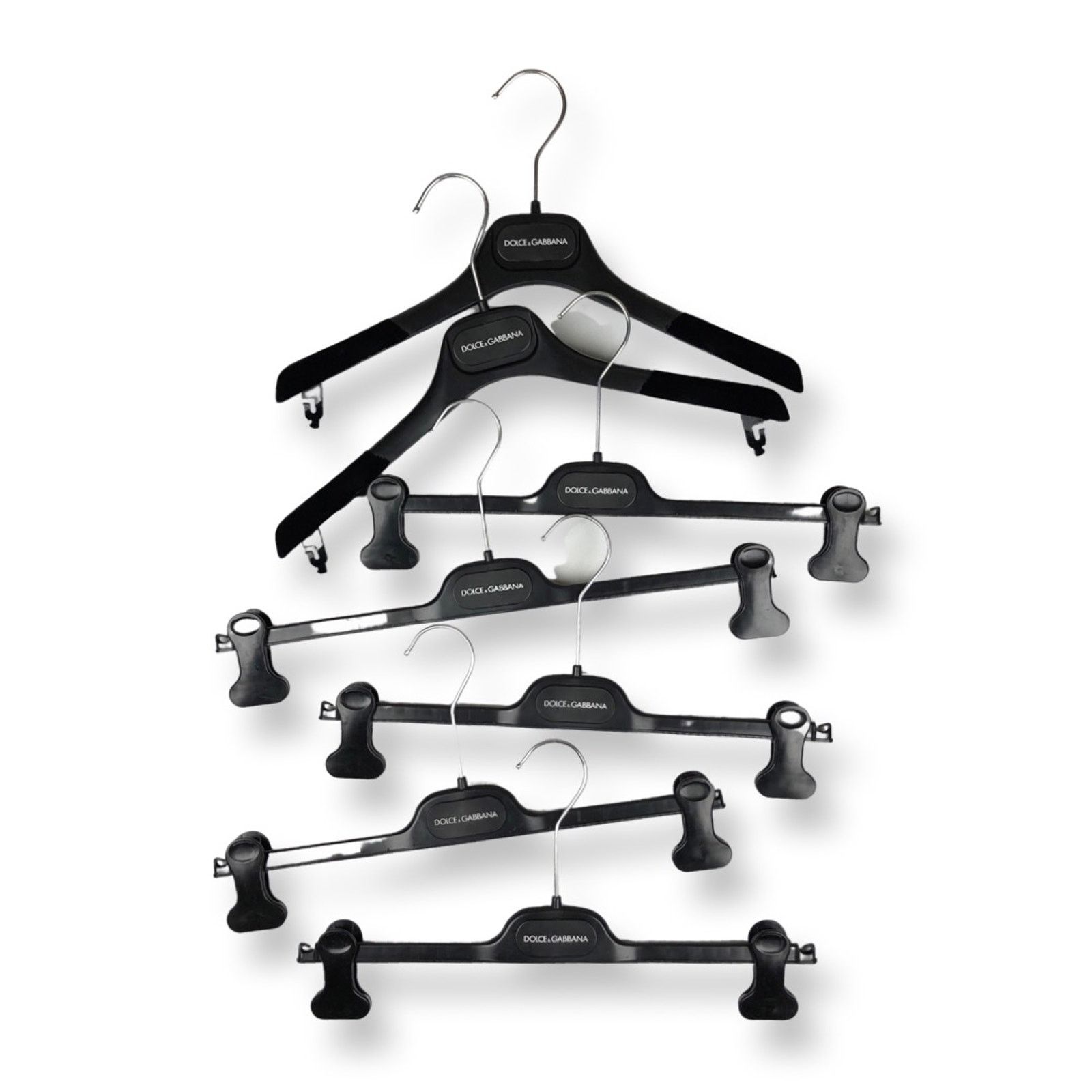Dolce & Gabbana Dolce & Gabbana Logo Plastic Hangers Size ONE SIZE - 1 Thumbnail