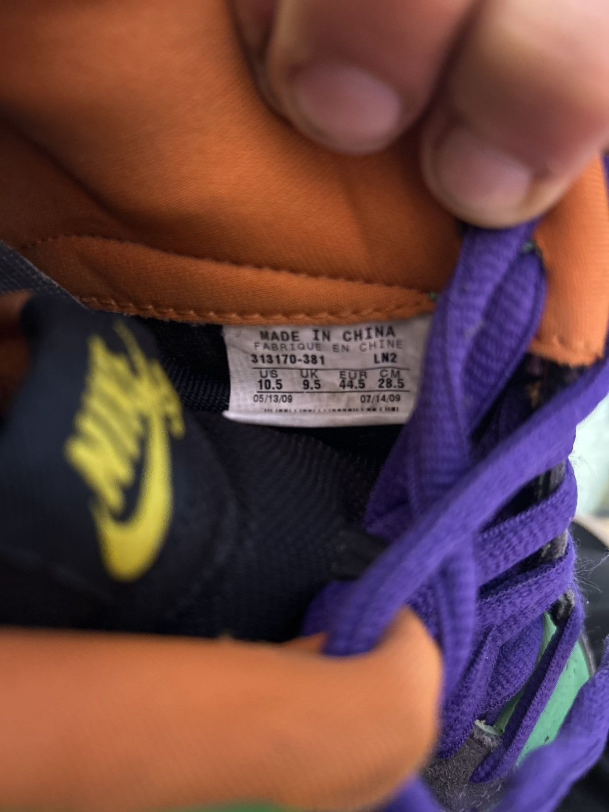 Nike Nike Dink Premium SB Low Green Spark Hoop Orange Halloween Size US 10.5 / EU 43-44 - 9 Thumbnail