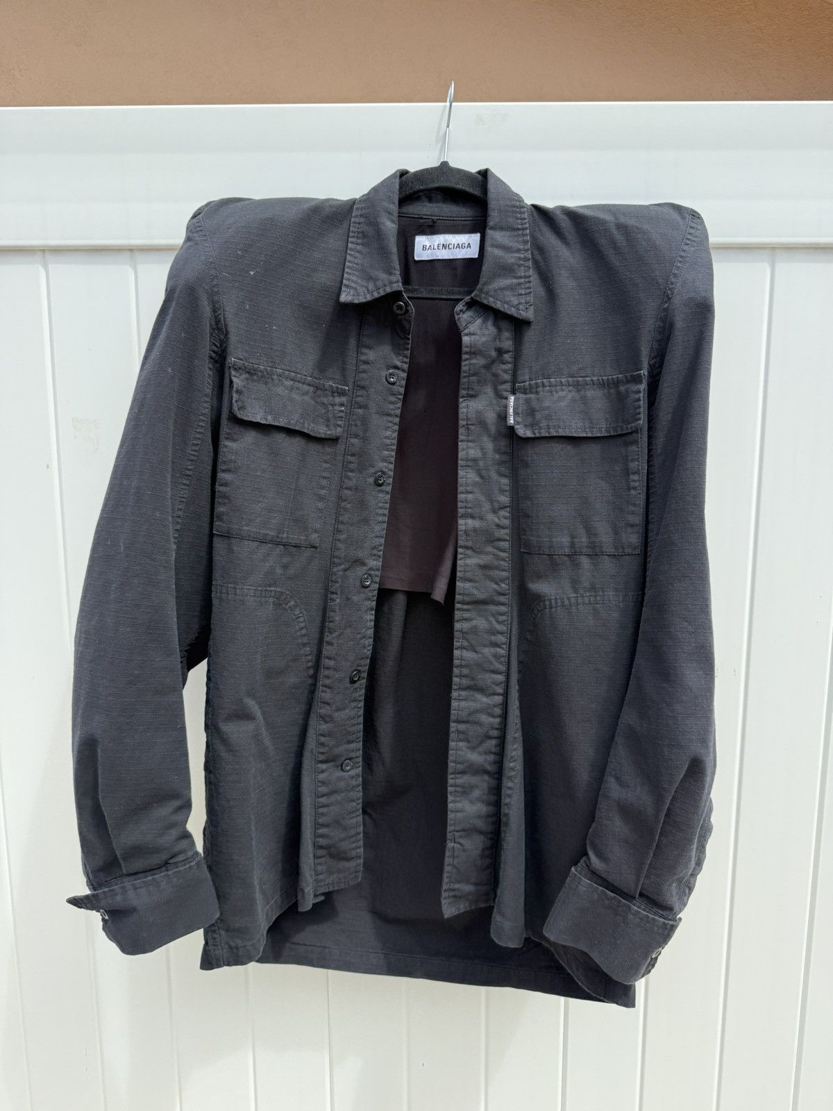 Balenciaga Balenciaga padded shoulder M65 style jacket Size US S / EU 44-46 / 1 - 3 Thumbnail