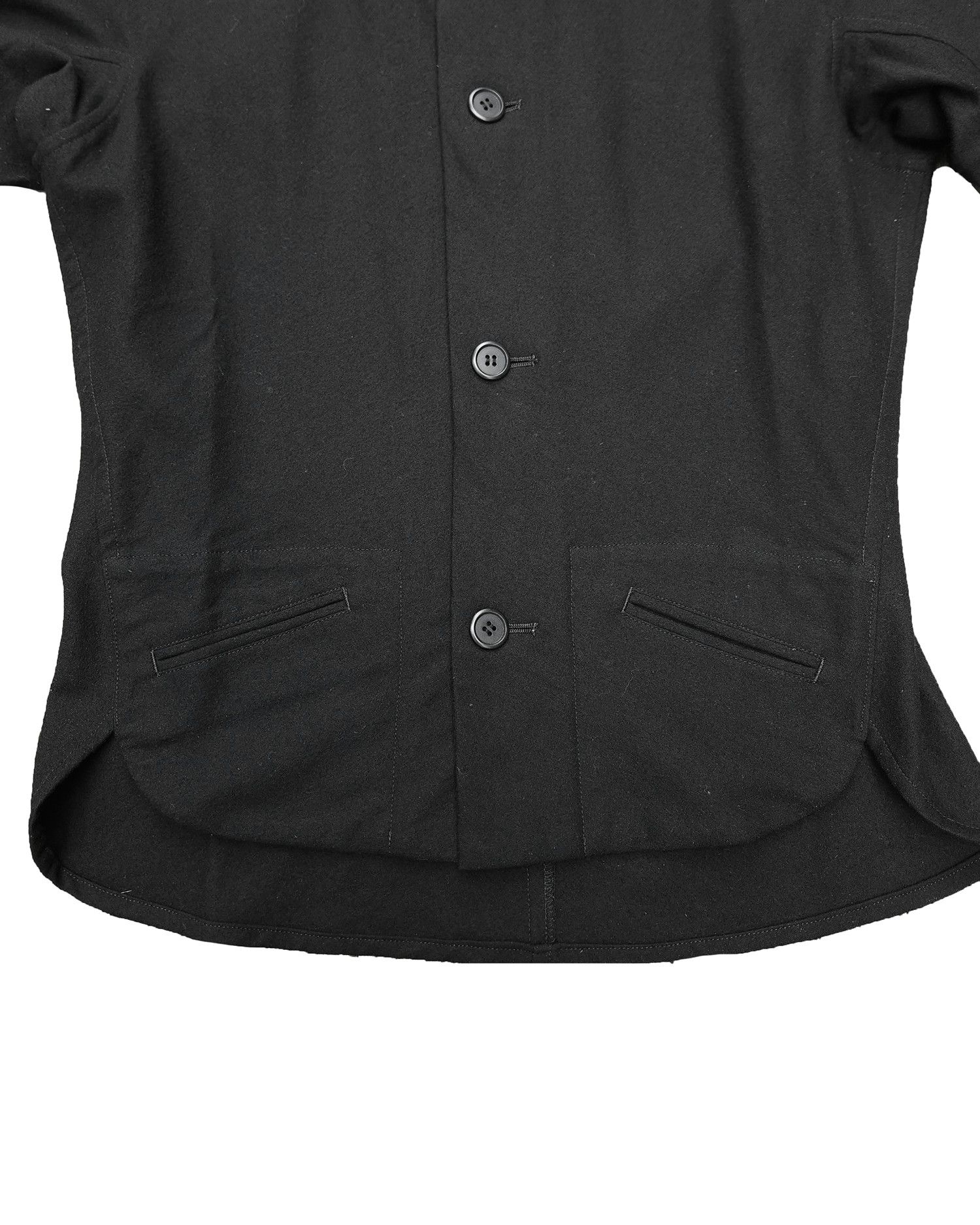 Yohji Yamamoto Y's by Yohji Yamamoto Fleece Wool Shirt Jacket Size M / US 6-8 / IT 42-44 - 3 Thumbnail
