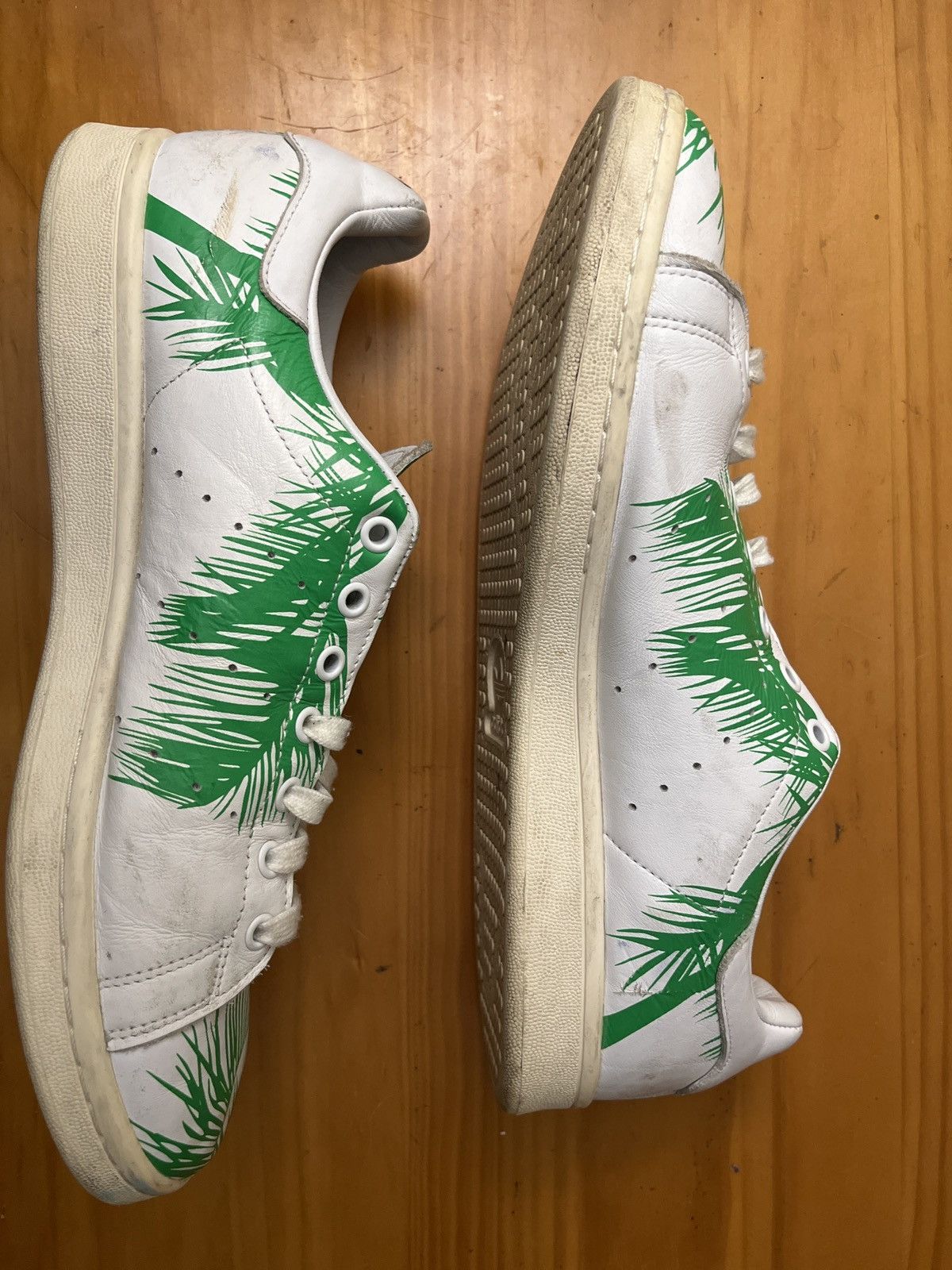 Adidas × Pharrell adidas Stan Smith Pharrell BBC Palm Tree Green Sz 11.5 Size US 11.5 / EU 44-45 - 6 Thumbnail