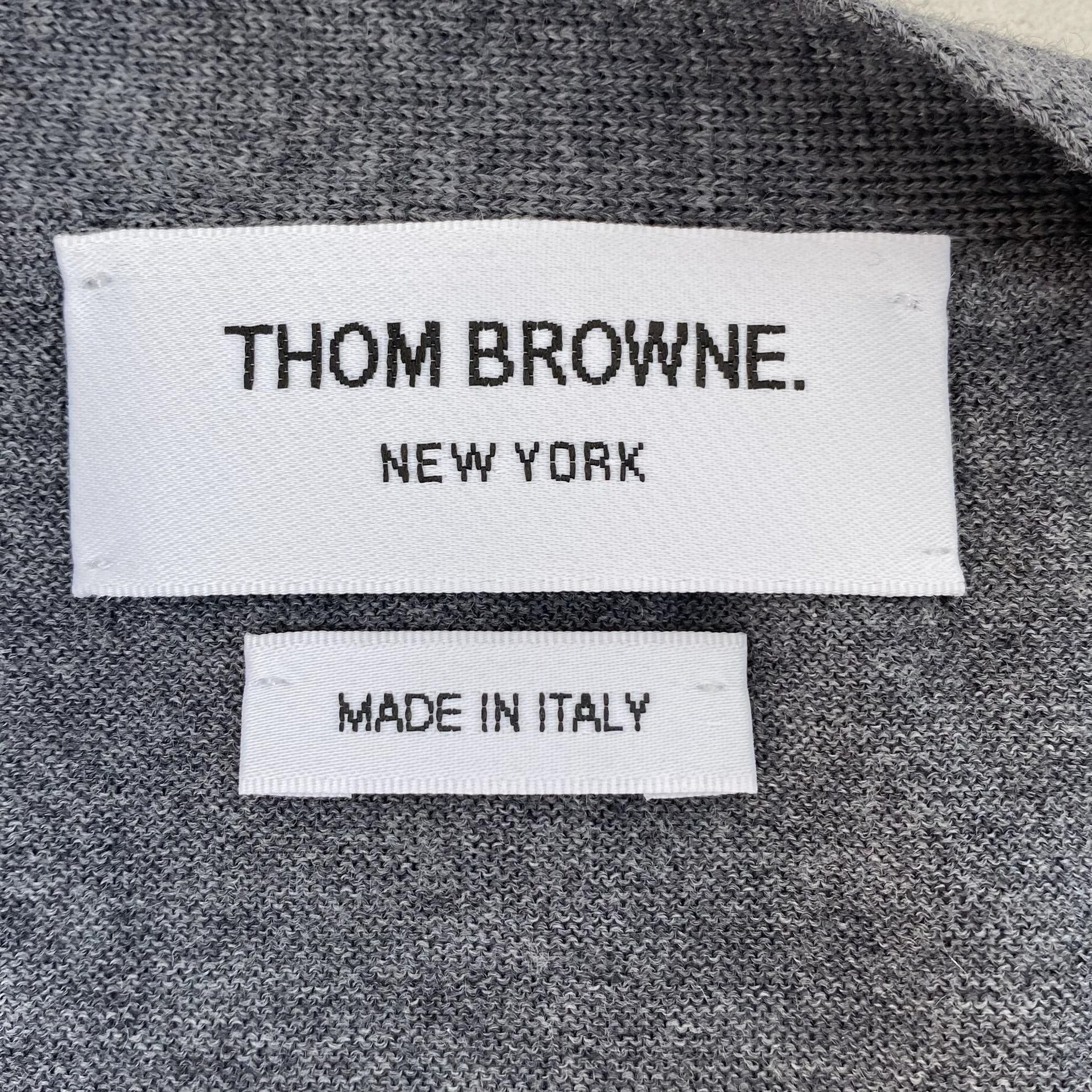 Thom Browne Thom Browne Gray Knit Cardigan Size 2 New with Tags Size US M / EU 48-50 / 2 - 7 Thumbnail