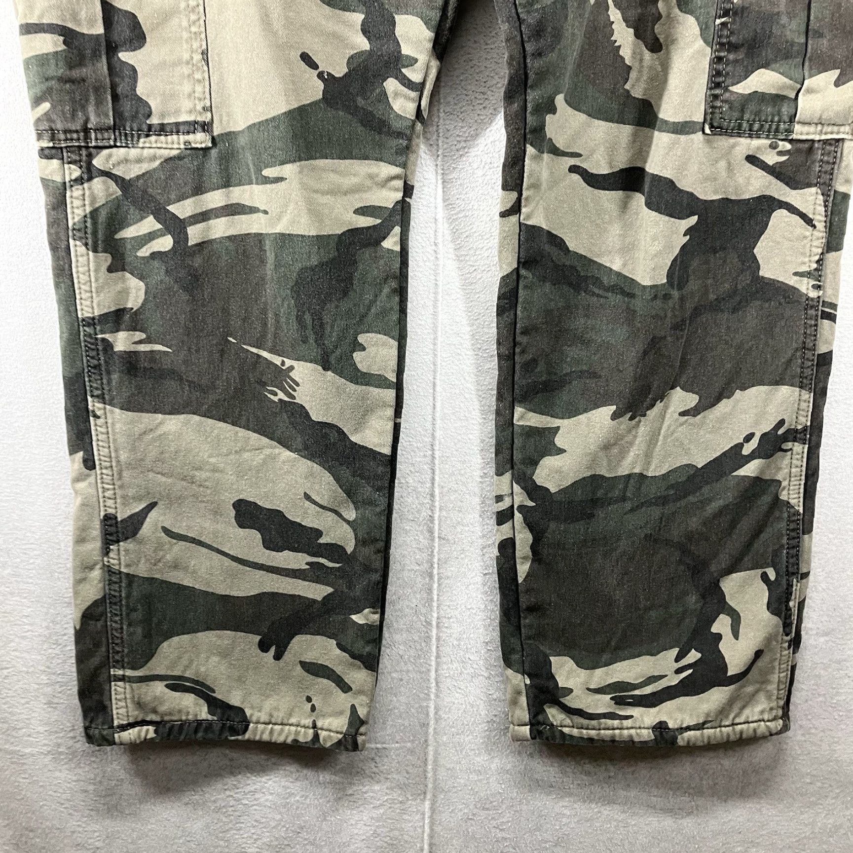 Wrangler VINTAGE Wrangler Cargo Pants Men's 32x28 Relaxed Fit Fleece Lined Camouflage Military Hunting Size US 32 / EU 48 - 7 Thumbnail