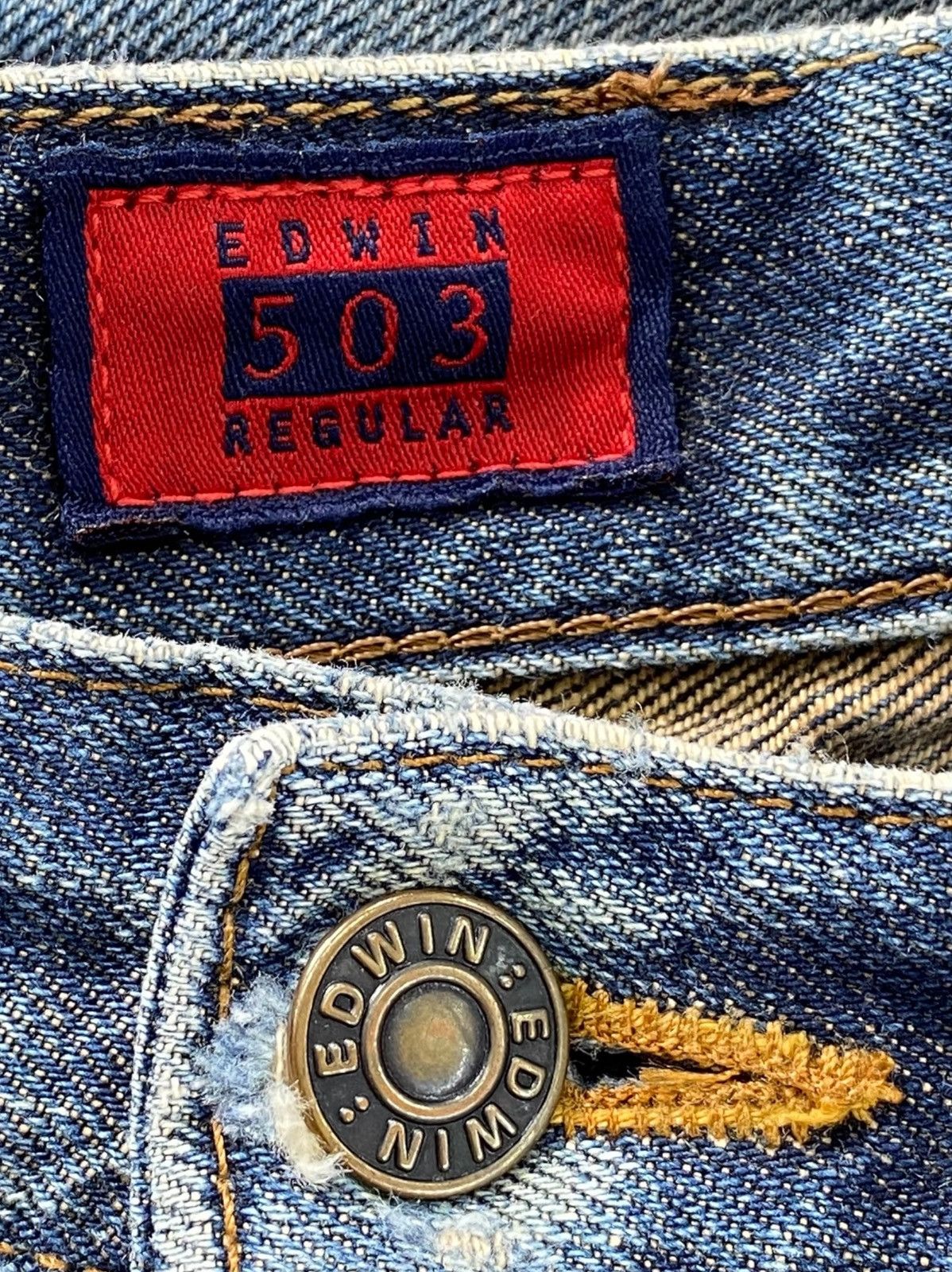Edwin Edwin 503 Faded Wash Style Regular Leg Jeans Size US 27 - 10 Thumbnail
