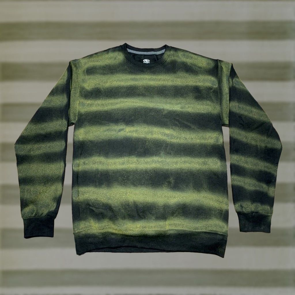 Athletic Works Athletic Works Men’s Crewneck Sweatshirt M Black Green Yellow Pullover Regular Size US M / EU 48-50 / 2 - 1 Thumbnail