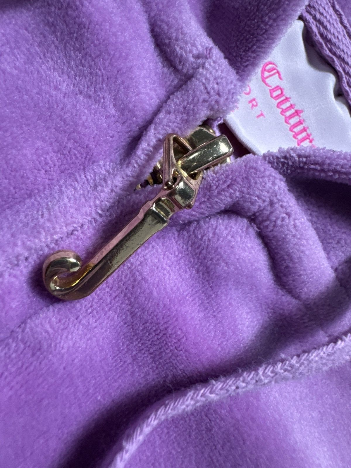 Juicy Couture Juicy Couture Velour Full Zip Hoodie Pink Size XS Size XS / US 0-2 / IT 36-38 - 7 Thumbnail