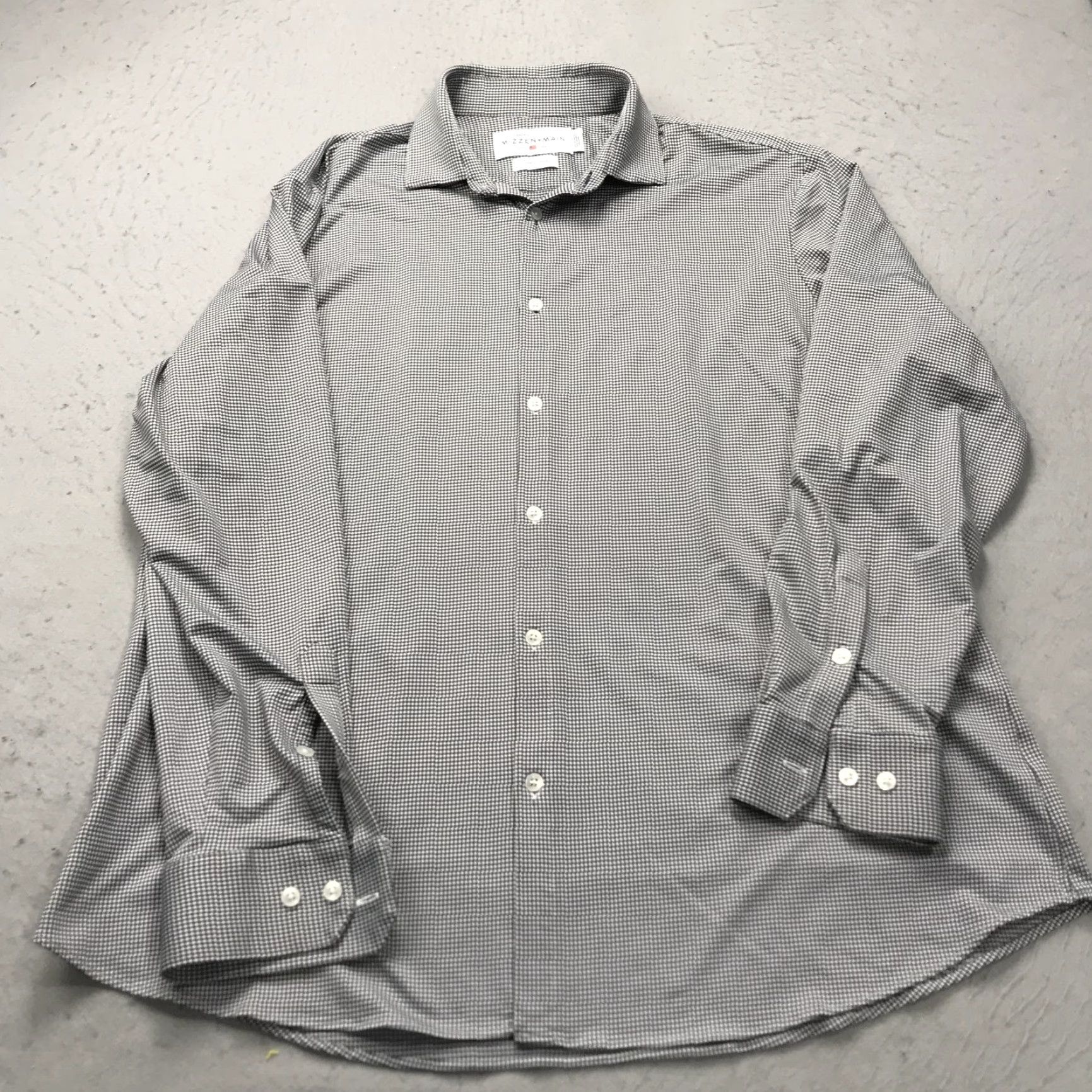 Mizzen+Main Mizzen+Main Shirt Mens 2XL White Check Spinnaker Casual Stretch Button-Up Long Sleeve Classic Preppy Size US XXL / EU 58 / 5 - 2 Thumbnail
