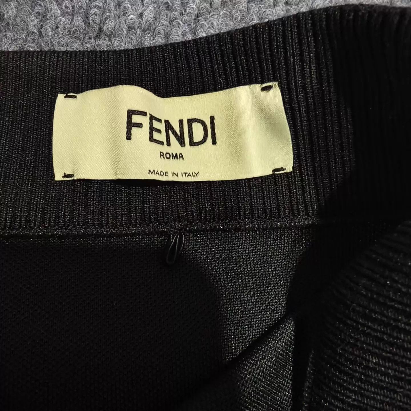 Fendi FENDI Black Side Monogram Skirt Size 38 Size 26" / US 2 / IT 38 - 3 Thumbnail