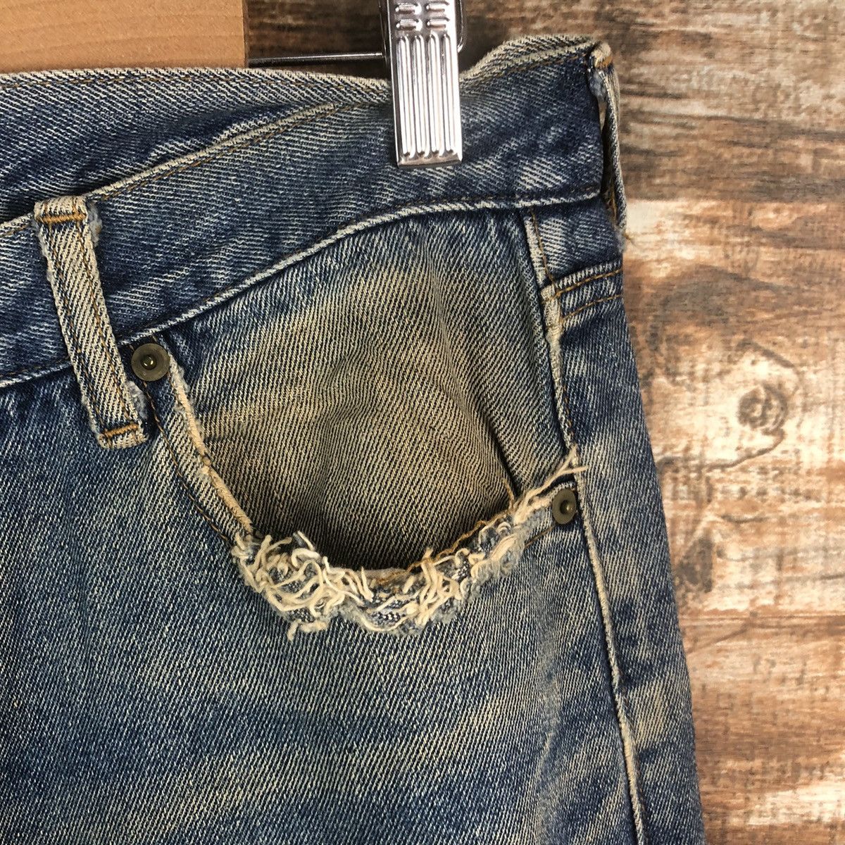 Japanese Brand DL Japanese Brand Blue Denim Pants #C257 Size US 30 / EU 46 - 8 Thumbnail