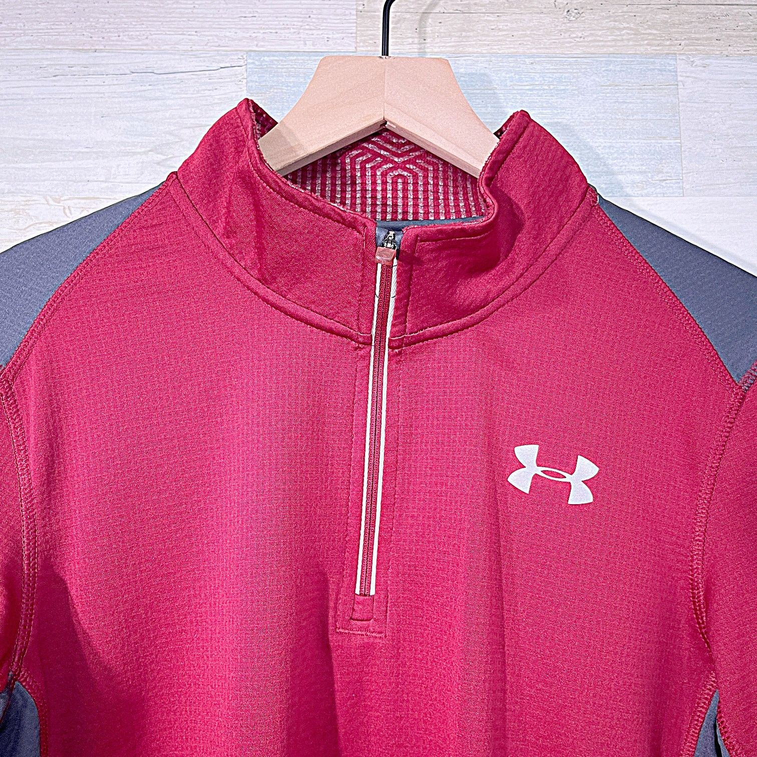 Under Armour UNDER ARMOUR 1/4 Zip Performance Pullover Red Mens Small Size US S / EU 44-46 / 1 - 2 Thumbnail