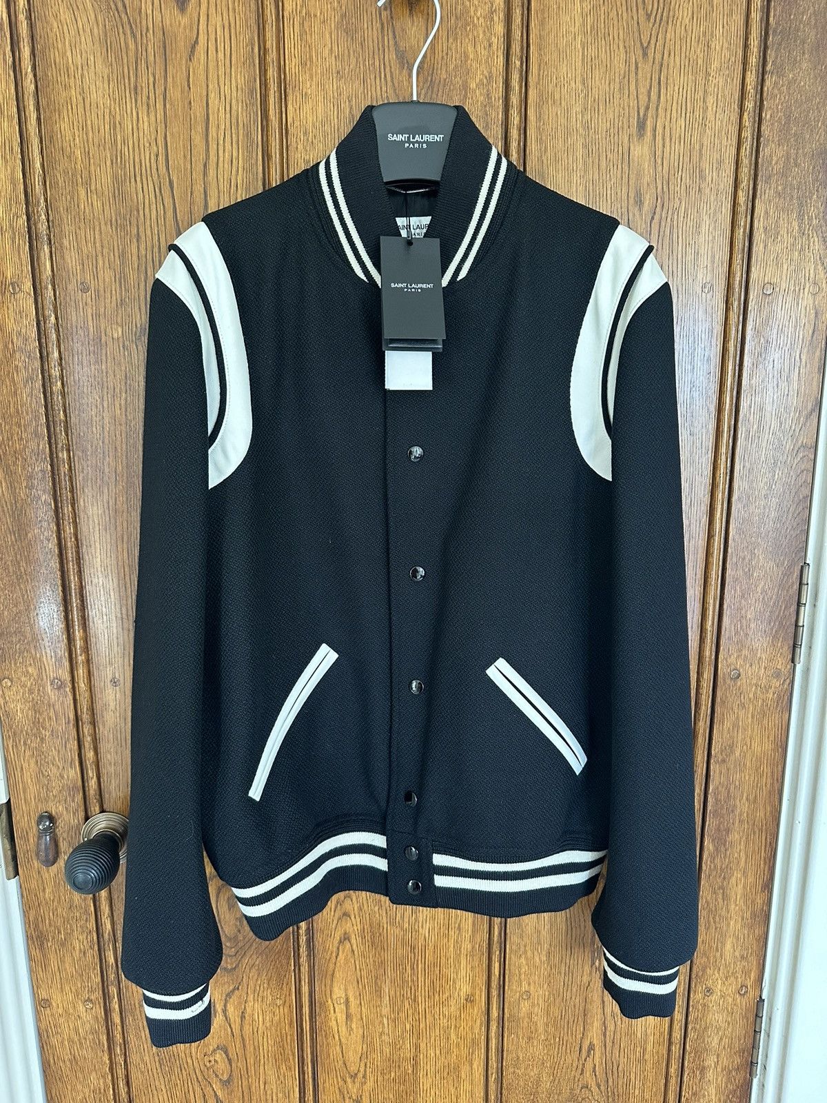 Saint Laurent Paris $2890 🤑 Saint Laurent classic teddy jacket 48 BNWT Size US M / EU 48-50 / 2 - 2 Thumbnail