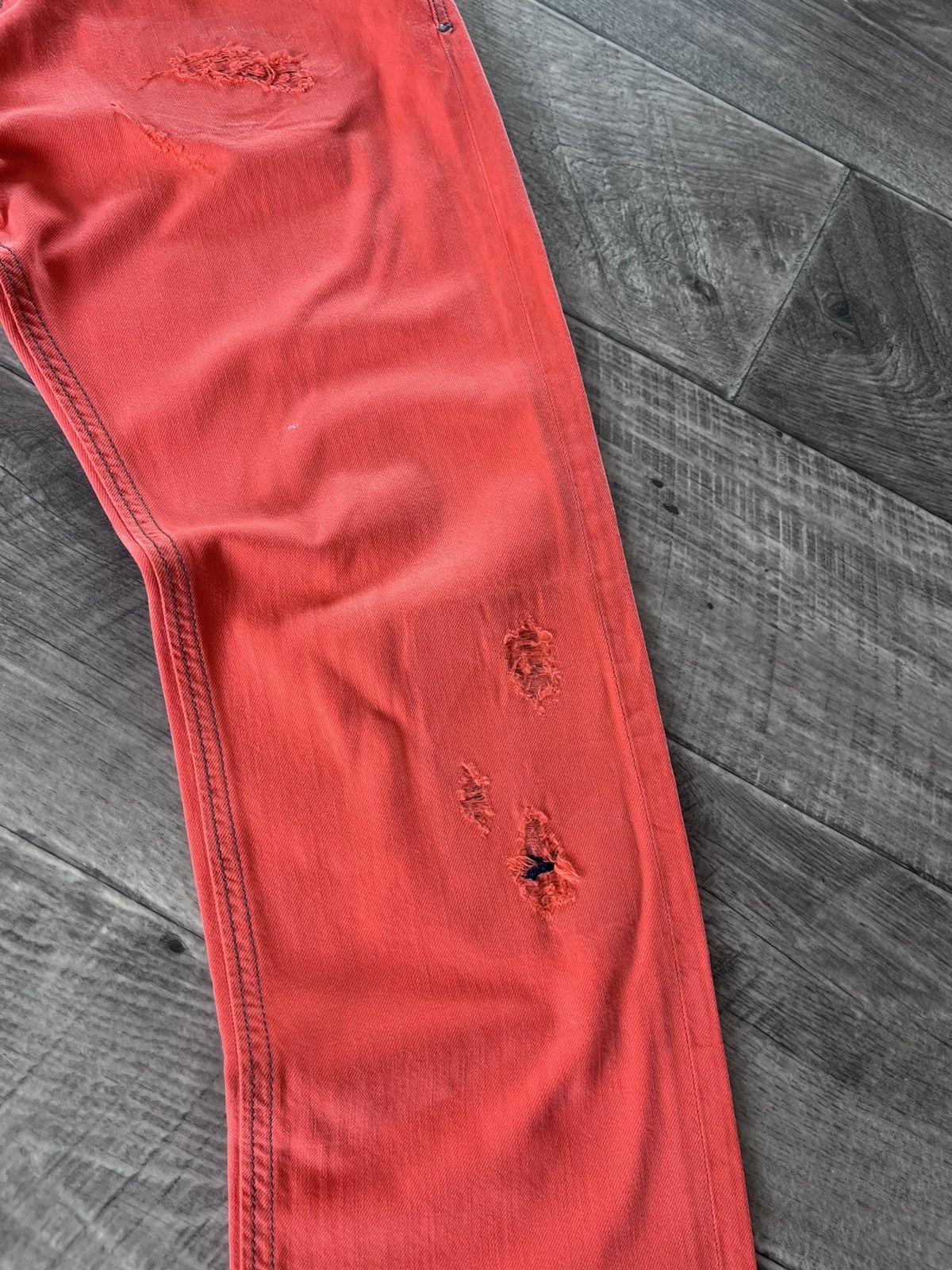 Diesel Rare Diesel D.N.A. S/S 2016 THAVAR Slim Skinny Distressed Size US 33 - 6 Thumbnail
