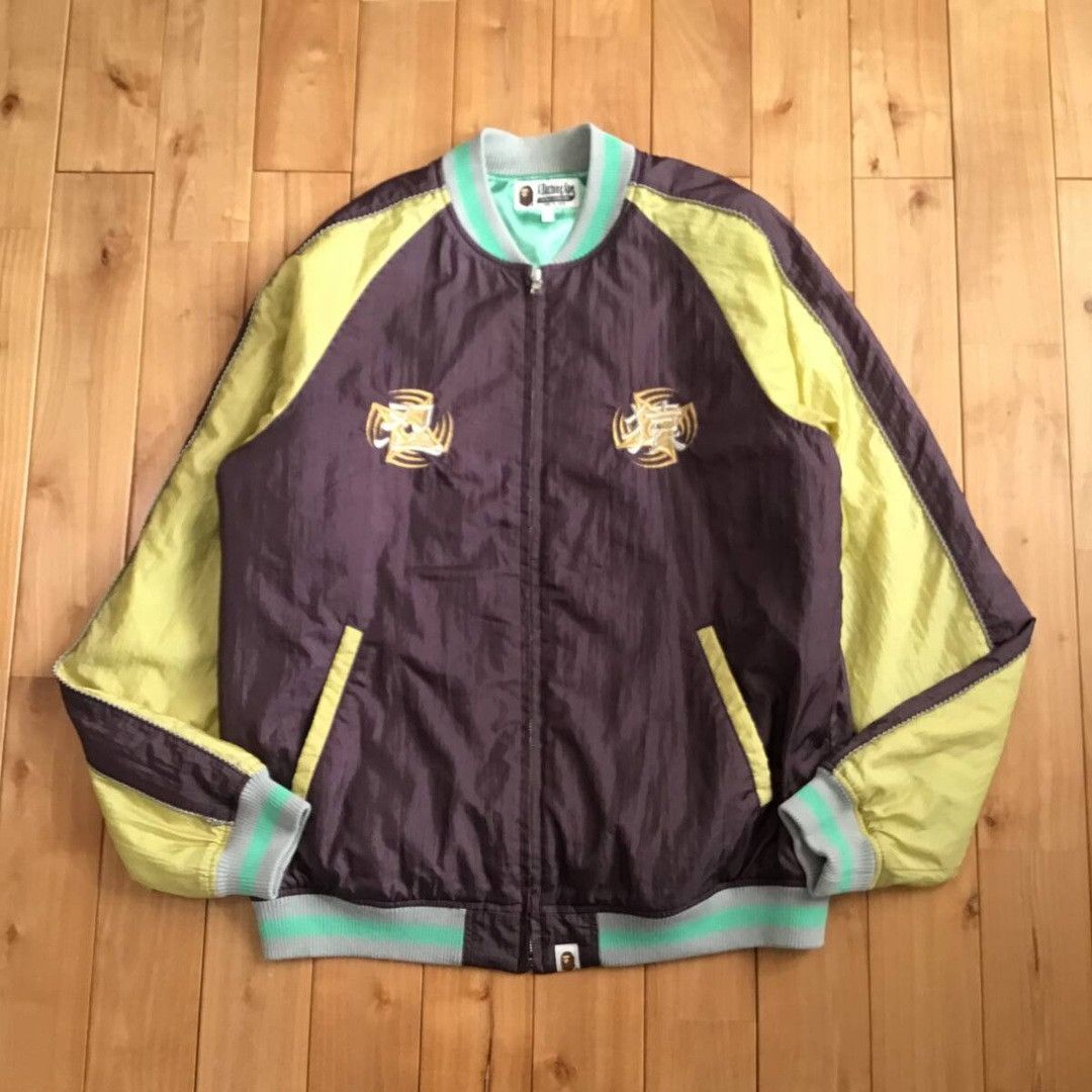 Bape BAPE NINJA SOUVENIR JACKET Brown x Yellow a bathing ape Size US L / EU 52-54 / 3 - 2 Thumbnail