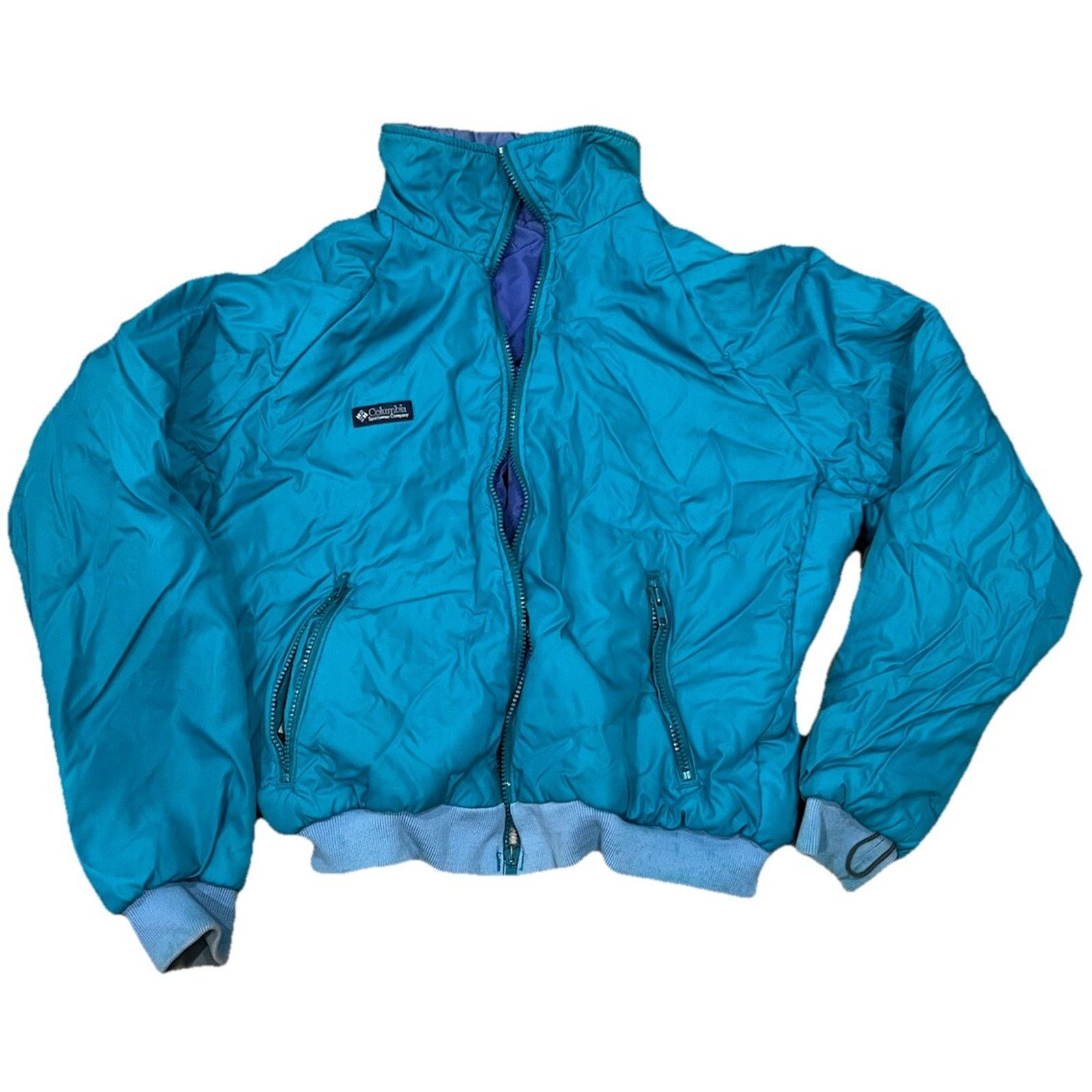 Columbia Columbia Sportswear Company Purple Teal Puffer Jacket Size US L / EU 52-54 / 3 - 4 Thumbnail