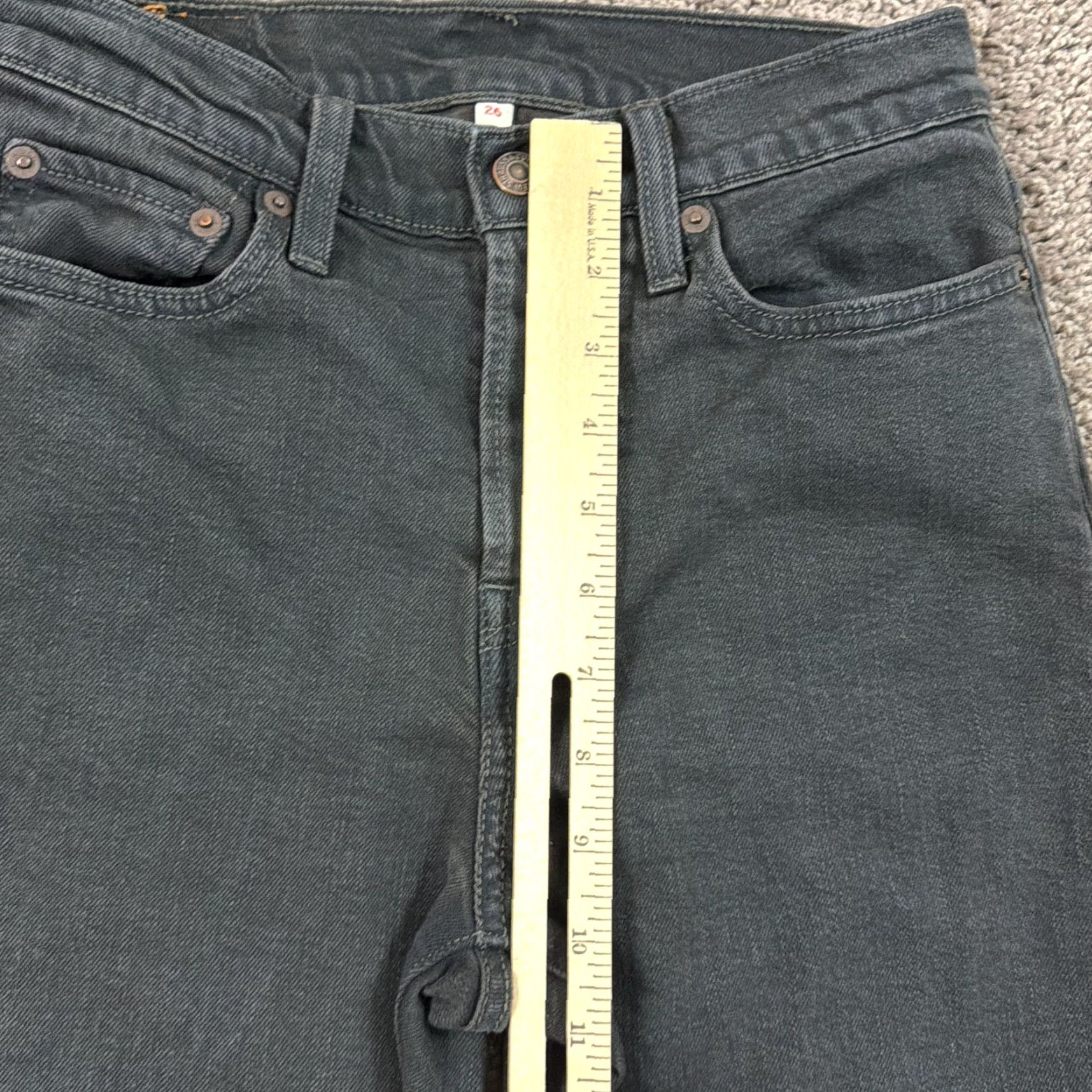 Levi's Levis Wedgie Jeans Womens 26 Black Icon Fit Ankle Denim Button Fly Stretch 24x27 Denim Jeans Regular Women 26 Black Stretch Wedgie Fit Size 26" / US 2 / IT 38 - 4 Thumbnail