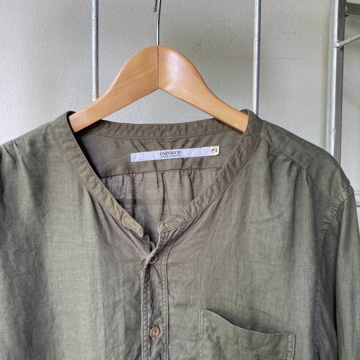 OMNIGOD OMNIGOD Dark Green Roll-Up Sleeve Blouse Size XS / US 0-2 / IT 36-38 - 3 Thumbnail