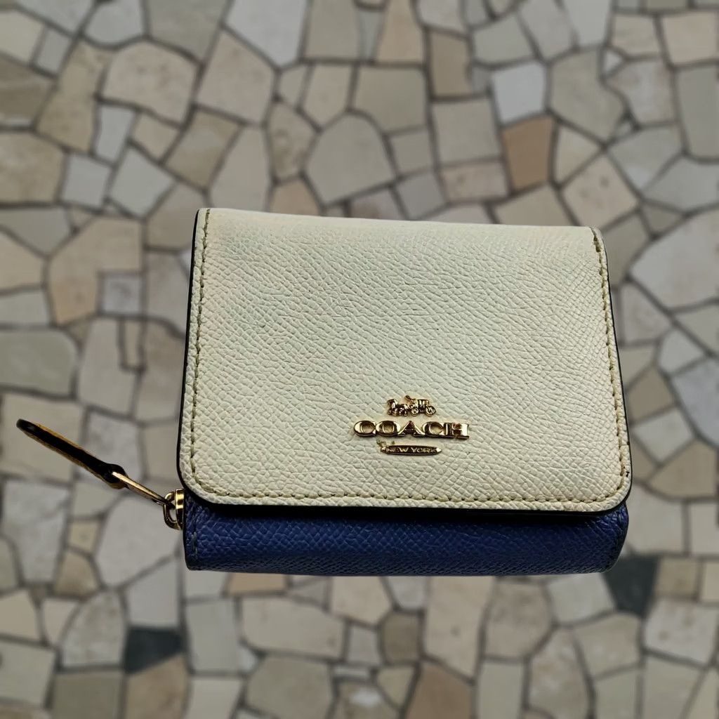 Coach Coach Wallet Trifold Leather Small Two Tone Multicolor Women’s Size ONE SIZE - 1 Thumbnail