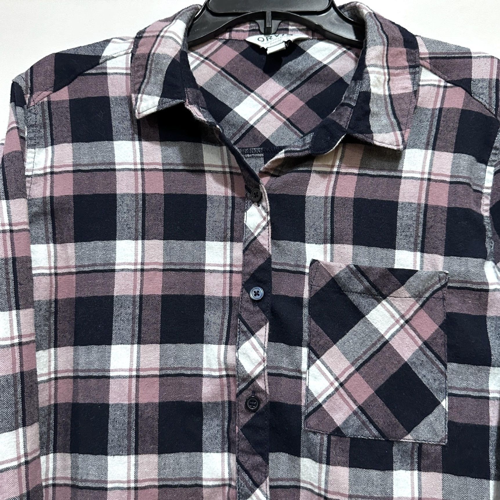 Orvis Orvis Button-Up Shirt Size L Pink Blue White Plaid Collared Outdoor Casual Womens Size L / US 10 / IT 46 - 2 Thumbnail