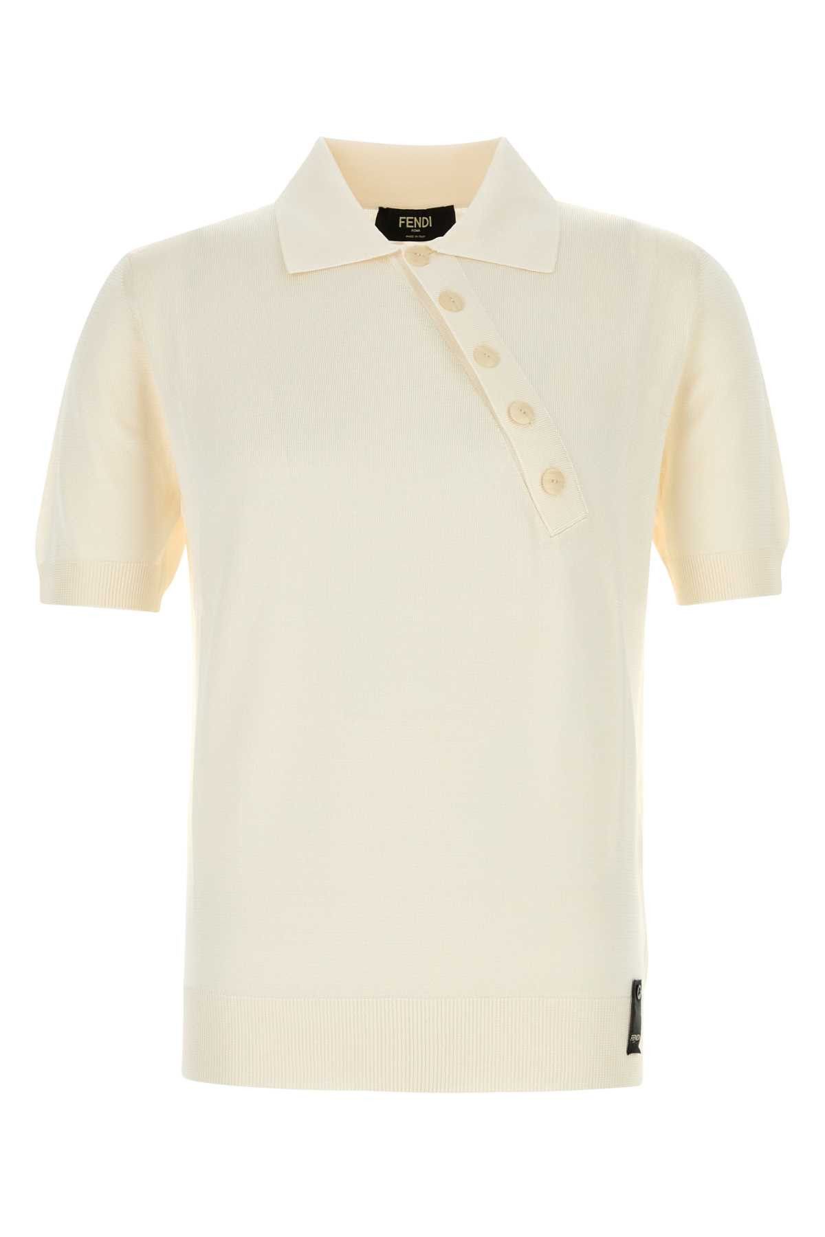 Fendi Ivory Viscose Polo Shirt Size US L / EU 52-54 / 3 - 1 Thumbnail