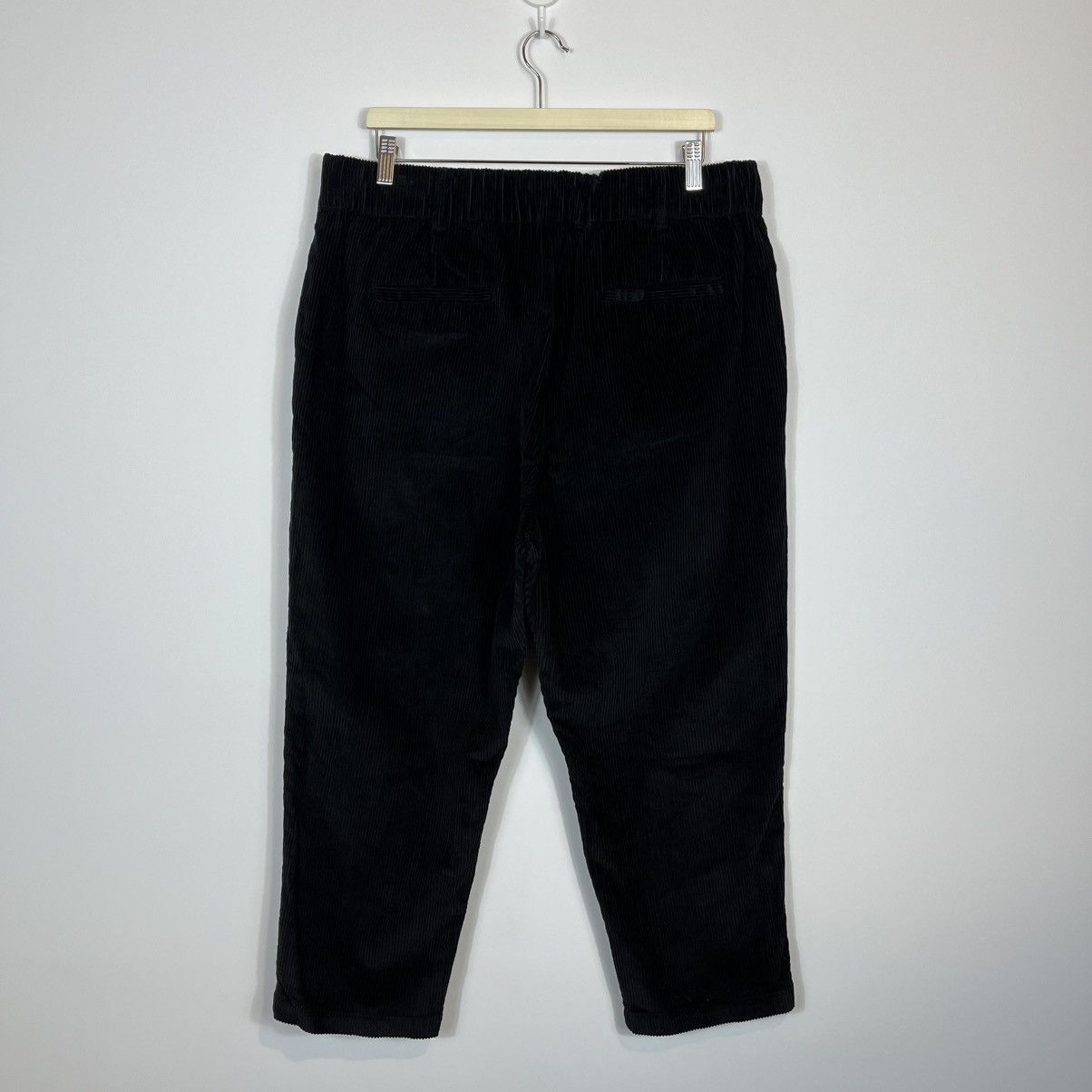 Other Toast Organic Cord Barrel Leg Trousers Black Velvet Pants Size 34" / US 12 / IT 48 - 6 Thumbnail