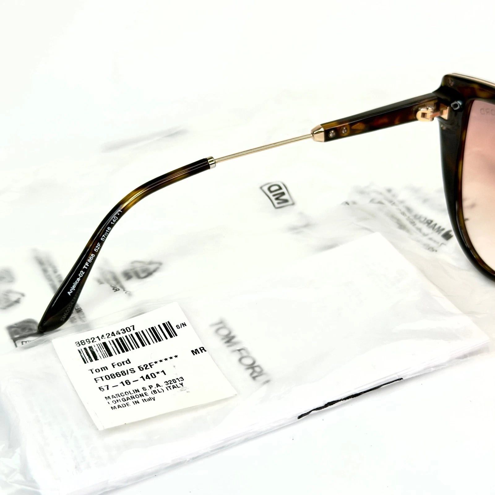 Tom Ford TOM FORD ANJELICA 02 TF0868 52F Brown Sunglasses 868 FT0868 Size ONE SIZE - 2 Thumbnail