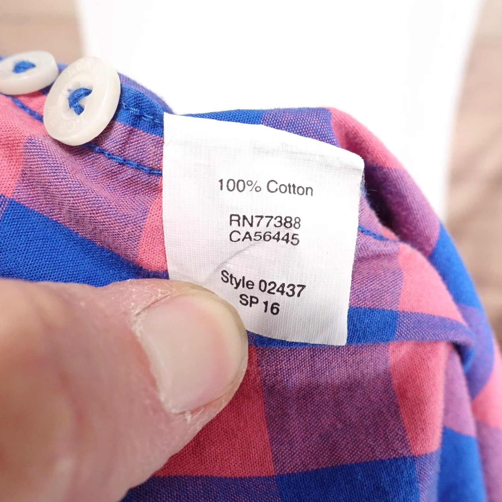 J.Crew J.Crew Shirt Mens Large Pink Blue Check Slim Fit Long Sleeve Button-Down Casual Size US L / EU 52-54 / 3 - 7 Thumbnail