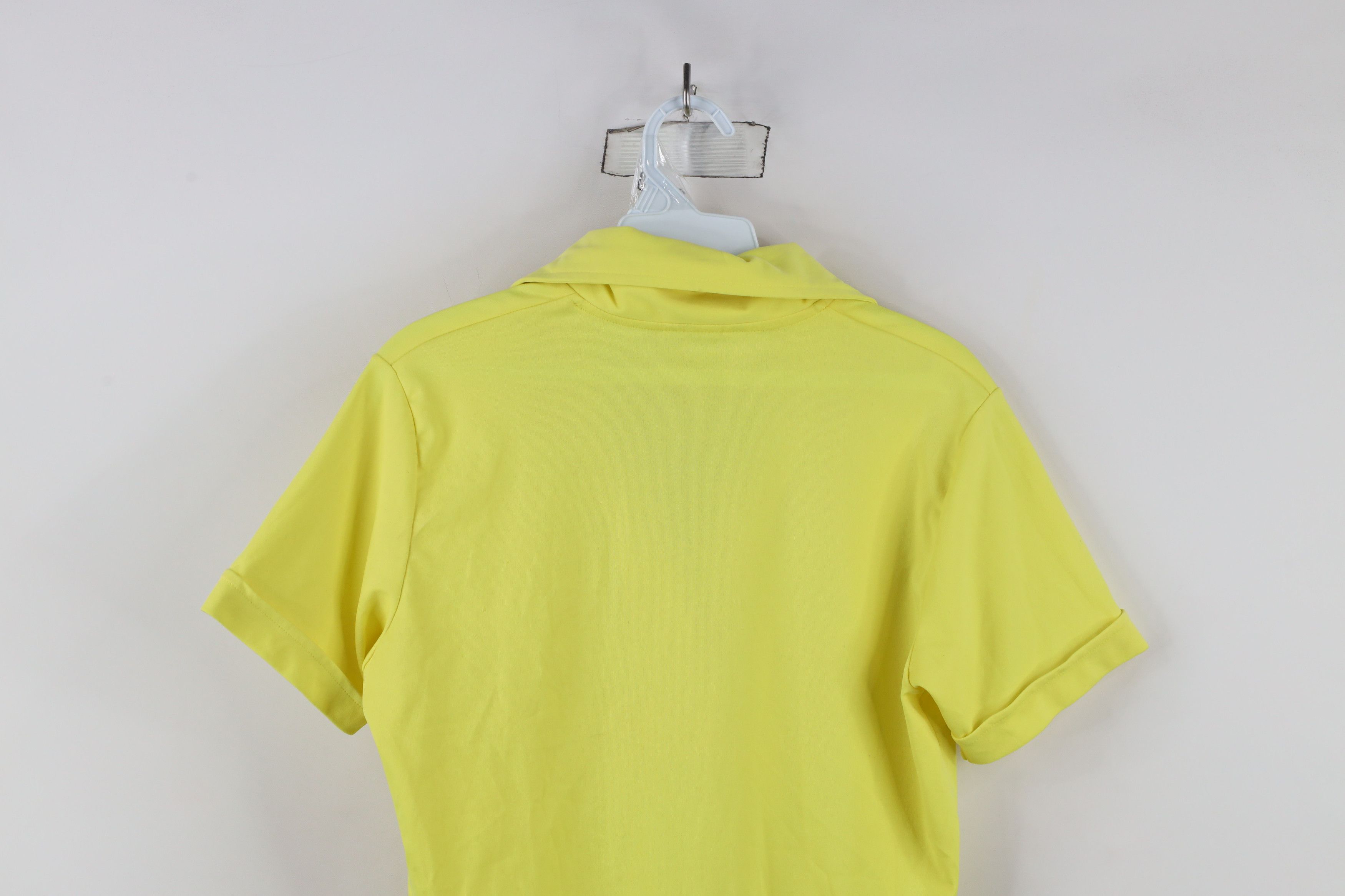 Vintage Vintage 70s Streetwear Blank Collared Polo Shirt Yellow Size US L / EU 52-54 / 3 - 11 Thumbnail