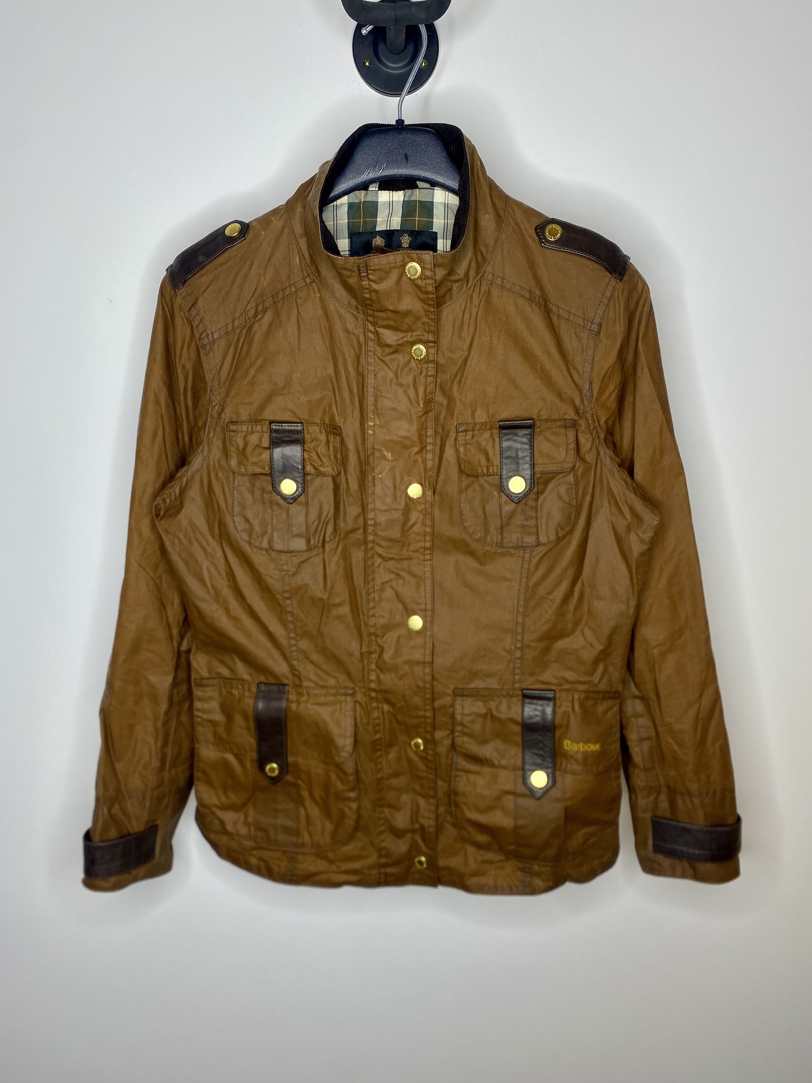 Icebreaker BARBOUR PREMIUM DEFENCE WAXED JACKET WOMEN LIGHTWEIGHT WAX Size M / US 6-8 / IT 42-44 - 1 Thumbnail