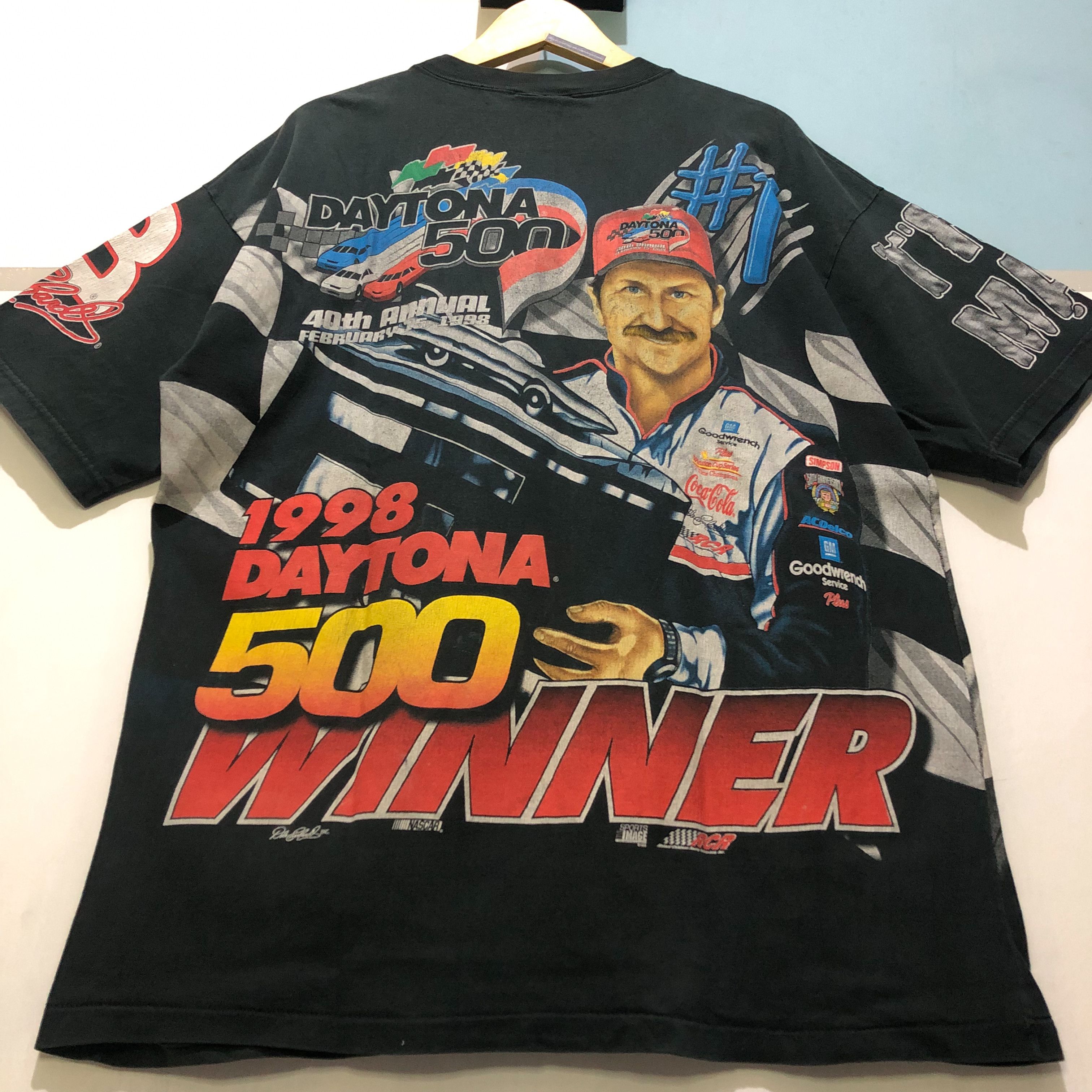 Chase Authentics Vintage 90's Dale Earnhardt The Will to Win All T-Shirt Size US XL / EU 56 / 4 - 11 Thumbnail