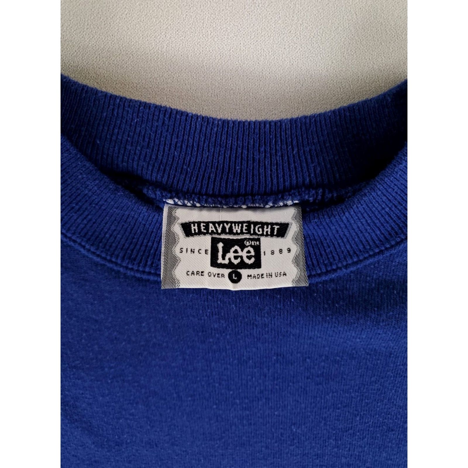 Lee VINTAGE Lee Heavyweight Sweatshirt Notre Dame Miles Blue Made USA Mens L Shirt Size US L / EU 52-54 / 3 - 4 Thumbnail