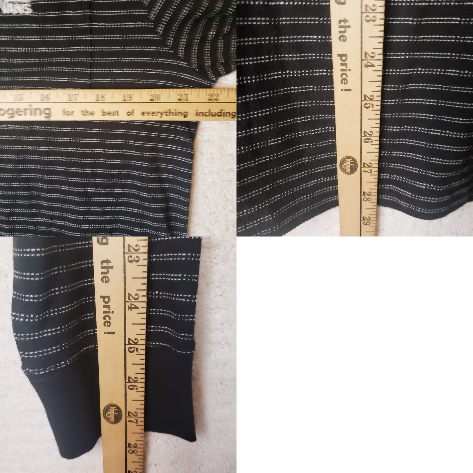 Vans VANS Hoodie Shirt Medium M Multicolor Striped Logo Long Sleeve Hooded Mens Size US M / EU 48-50 / 2 - 9 Thumbnail