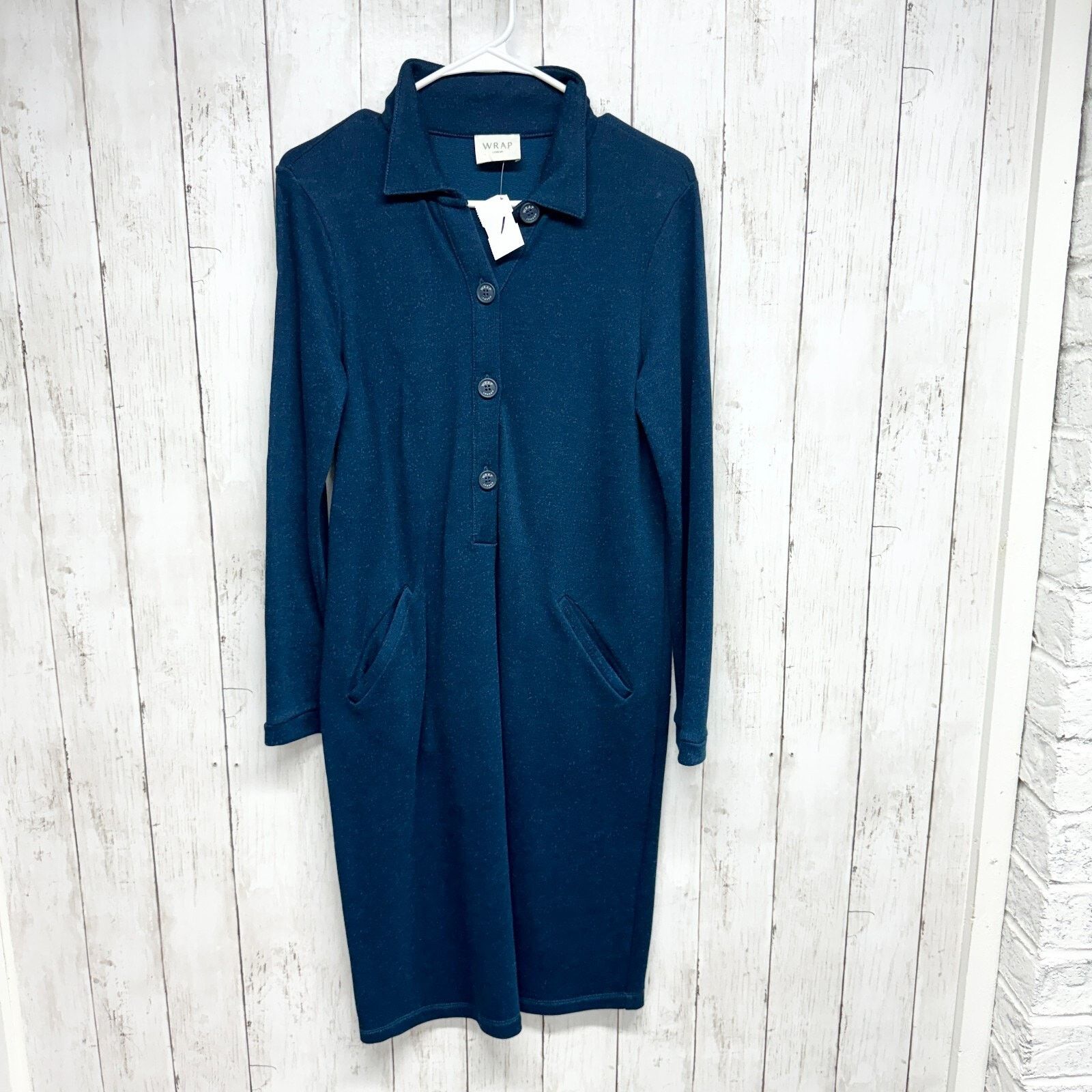 Other Wrap London Dress Medium Half Button Sweatshirt Mini Size M / US 6-8 / IT 42-44 - 1 Thumbnail
