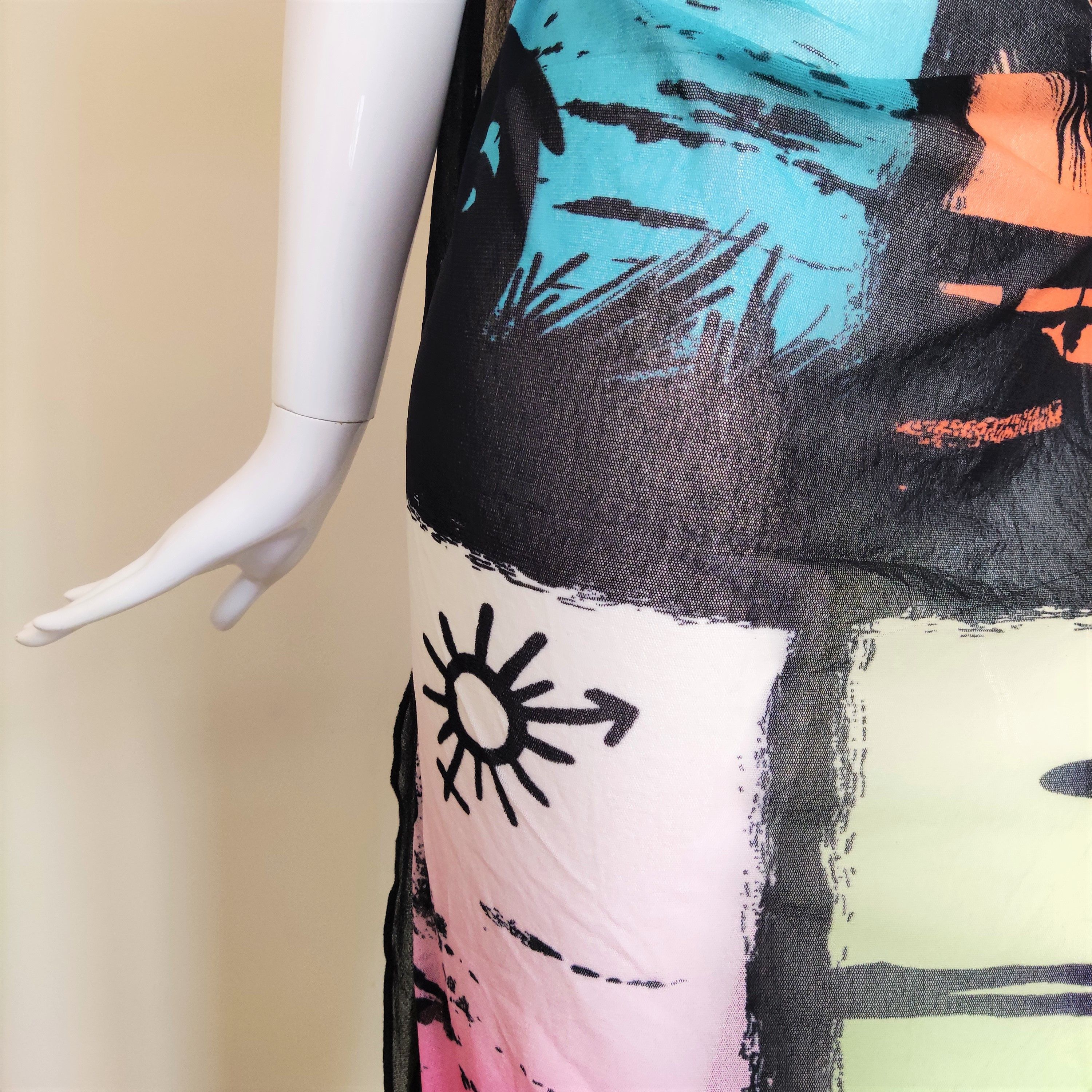 Jean Paul Gaultier Jean Paul Gaultier Tropical Beach Mesh Maxi Pareo Dress Size M / US 6-8 / IT 42-44 - 6 Thumbnail