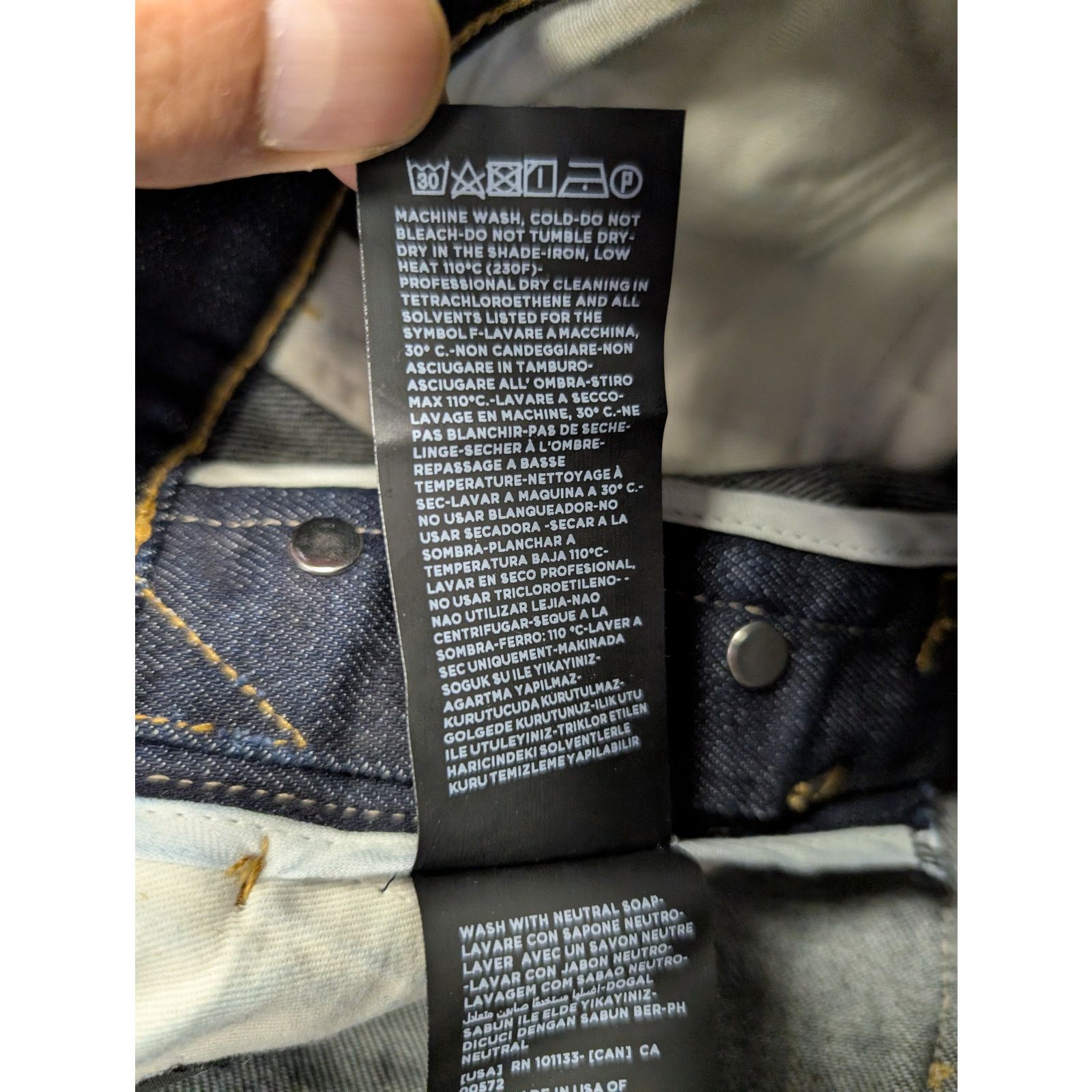 Tom Ford o1rshd1 Q:2 / Straight Denim Jeans in Blue 29 Size US 29 - 16 Thumbnail