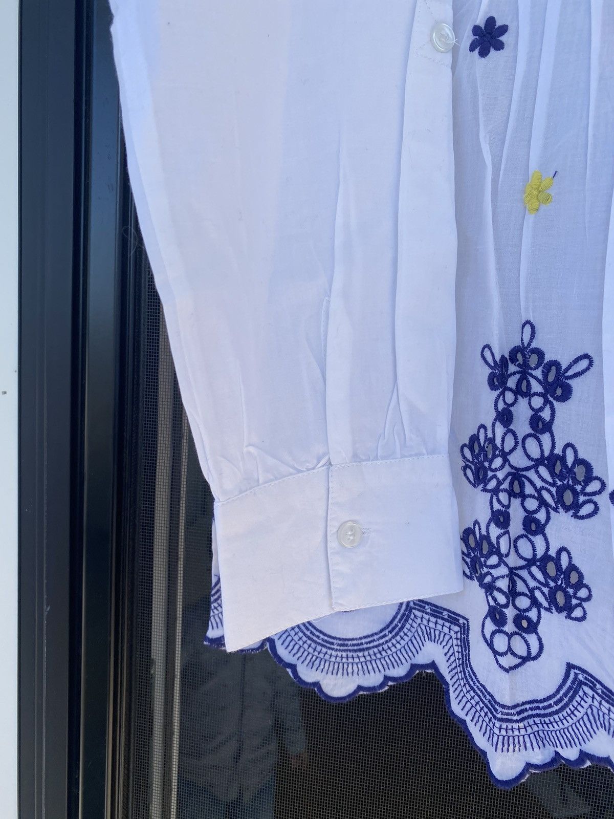 Other NWOT American Sweatshirt tunic blouse,, embroiderd eyelets Size S / US 4 / IT 40 - 12 Thumbnail